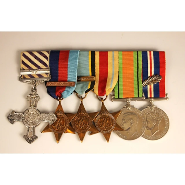 WORLD WAR II PATH FINDER DFC INTEREST: A DFC six medal group...