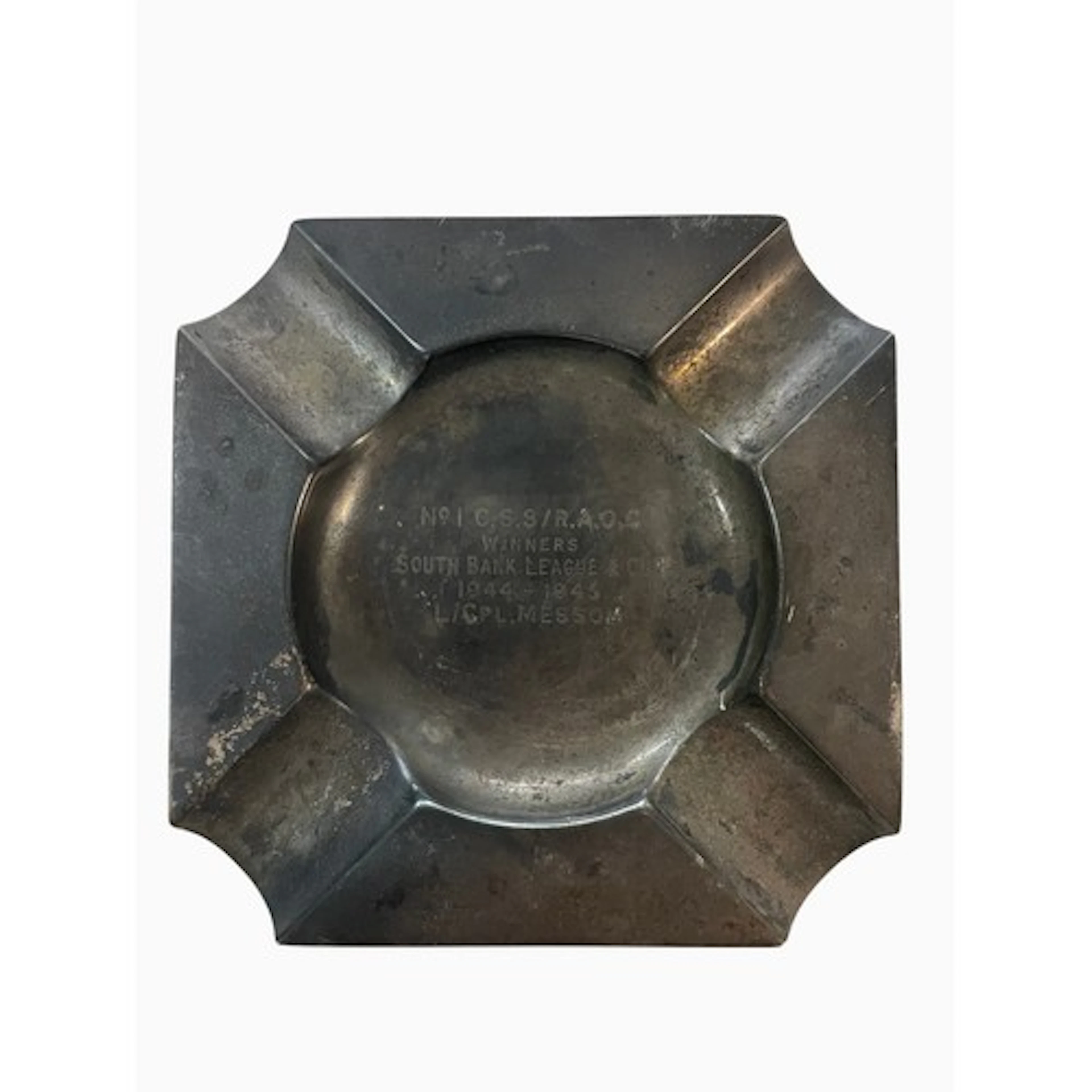 George VI silver ashtray, Mappin & Webb Ltd, London 1945...