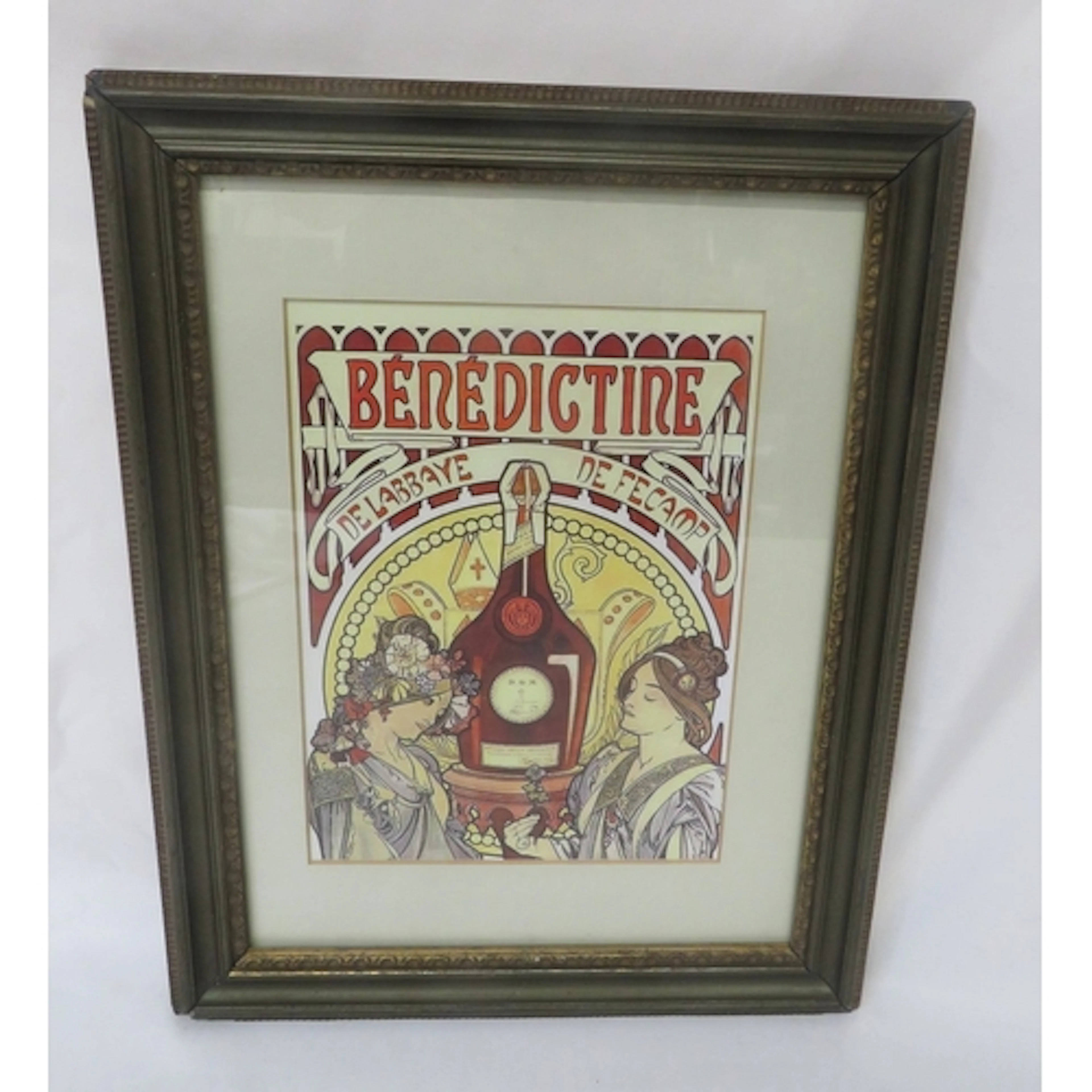 F/g Alphonse Mucha Advertising Print 'Benedictine', 33cm x 2...