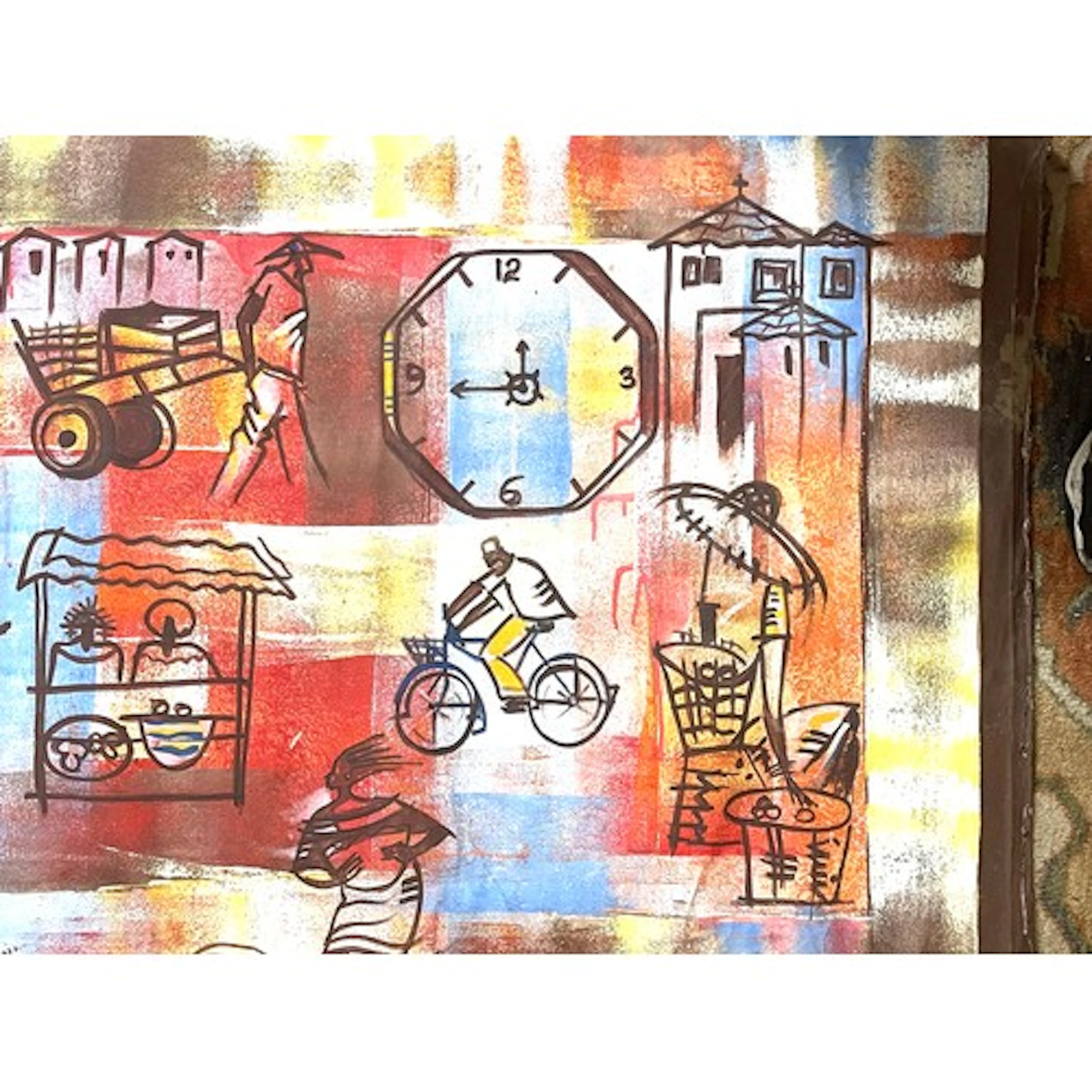 O B (Contemporary Ghanaian artist) “Urban Perspective”, sign...