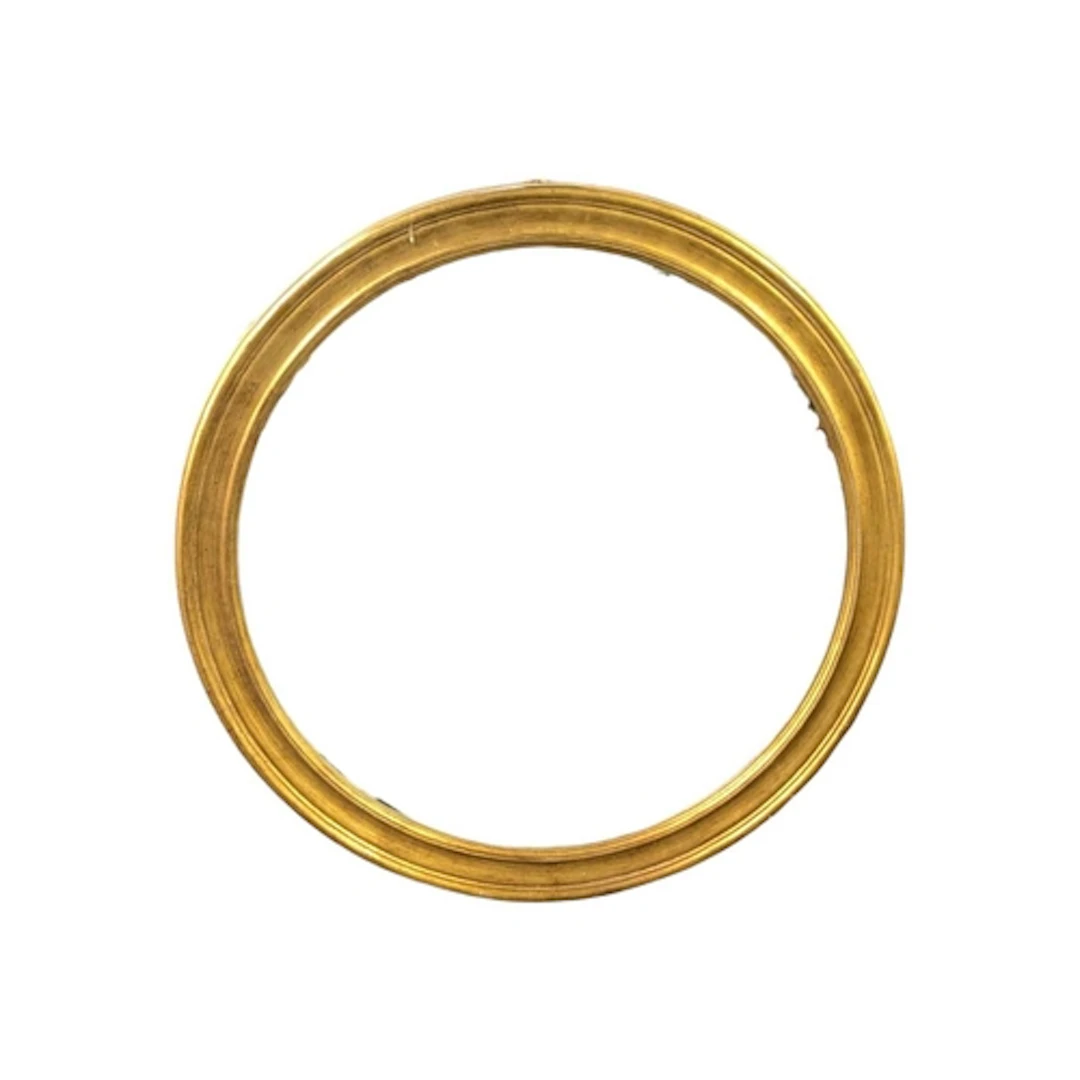 Neptune - A contemporary designer gilt roundel wall mirror. ...