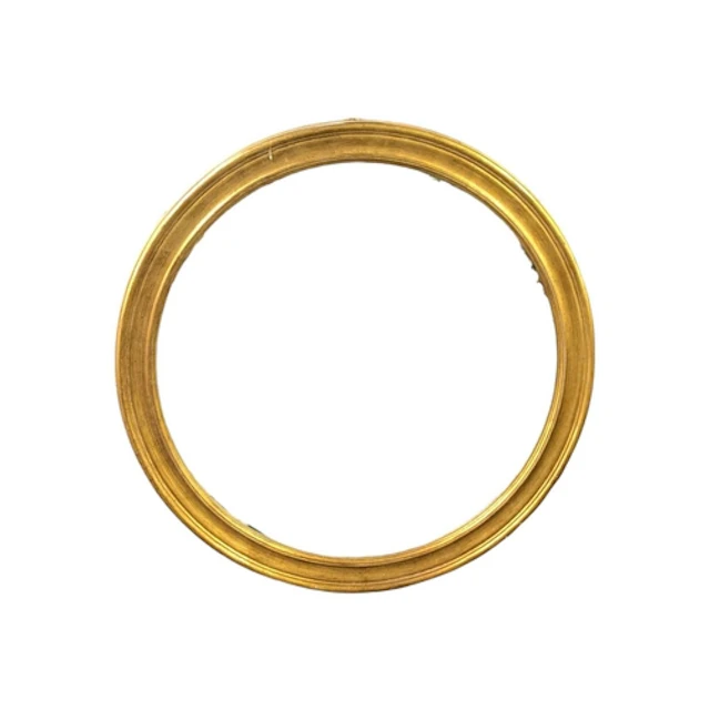 Neptune - A contemporary designer gilt roundel wall mirror. ...
