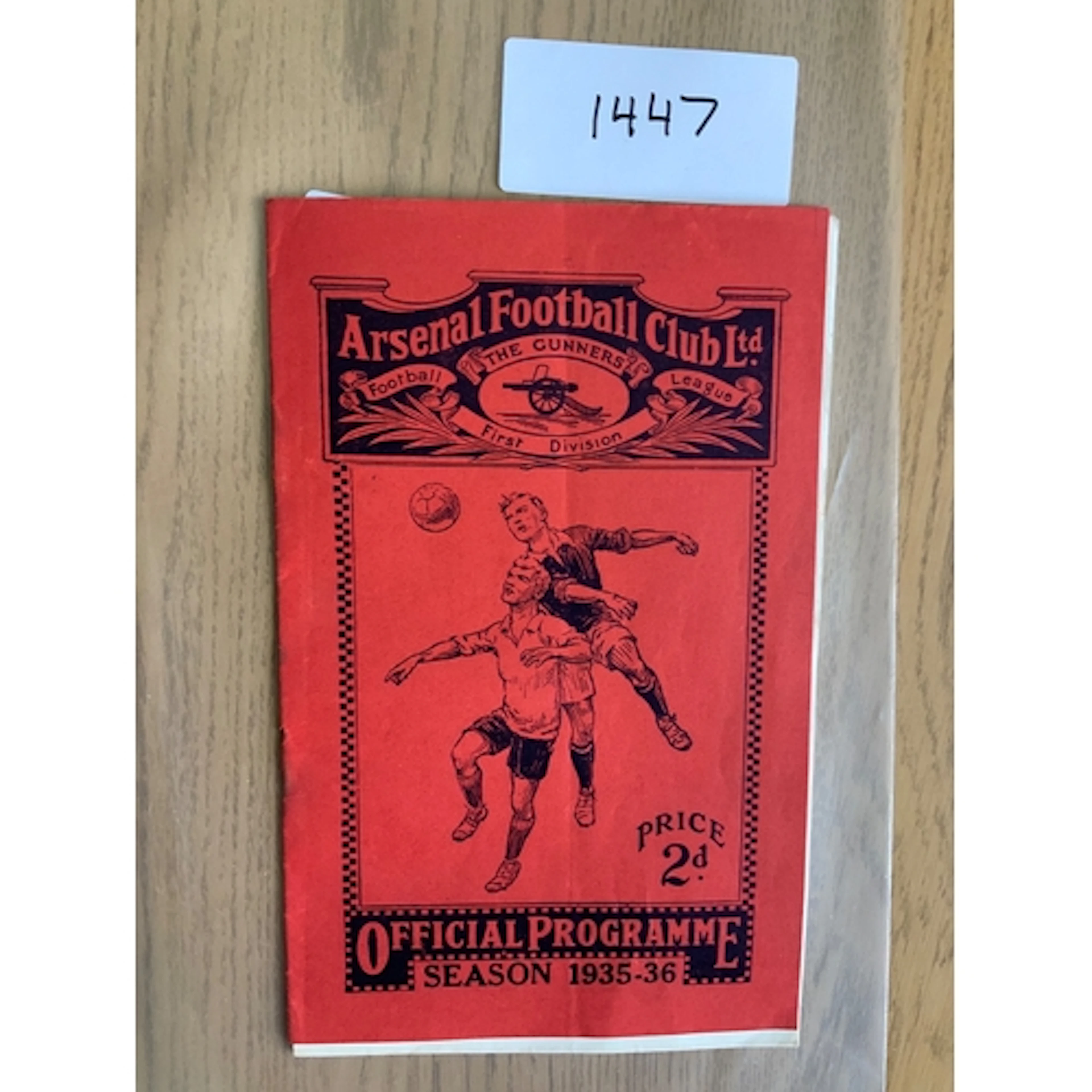 1935 Charity Shield Football Programme: Arsenal v Sheffield ...