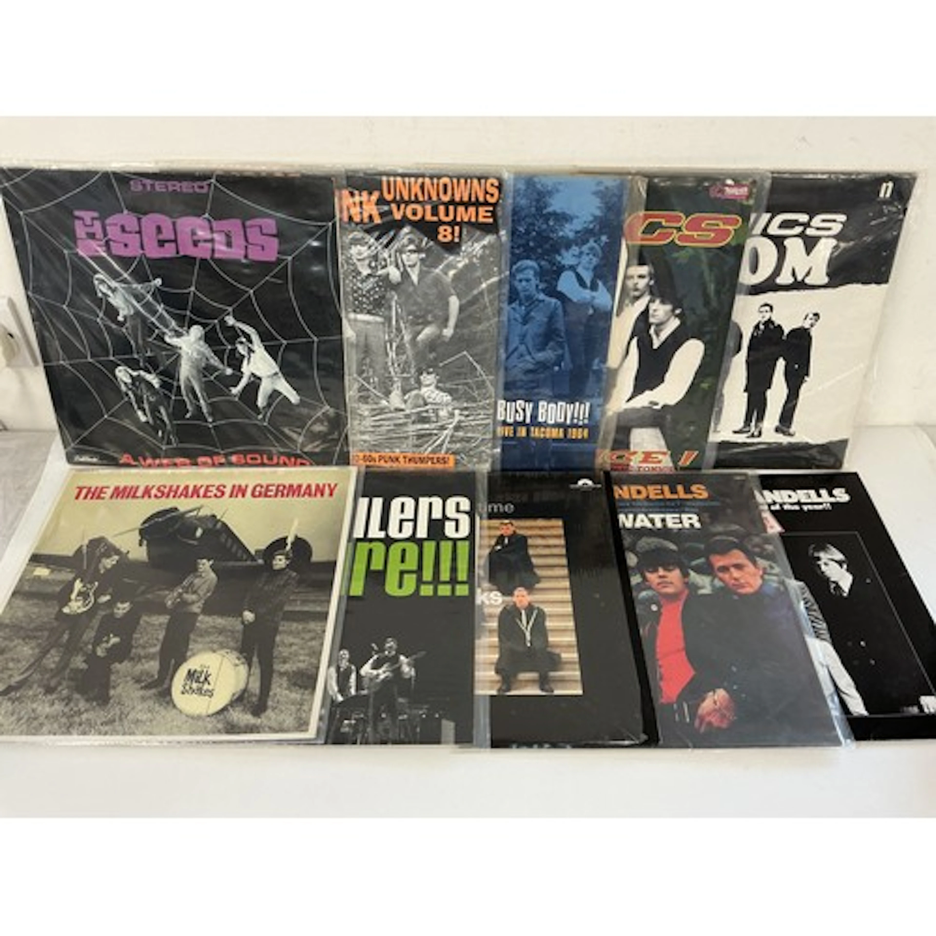 Ten garage rock LPs by various artists including The Seeds, ...