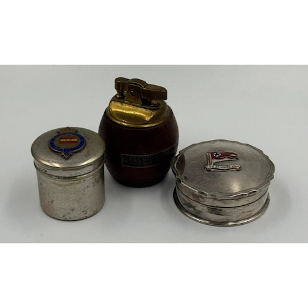 A Mappin and Webb silver plated box from the S.S. Arandora S...