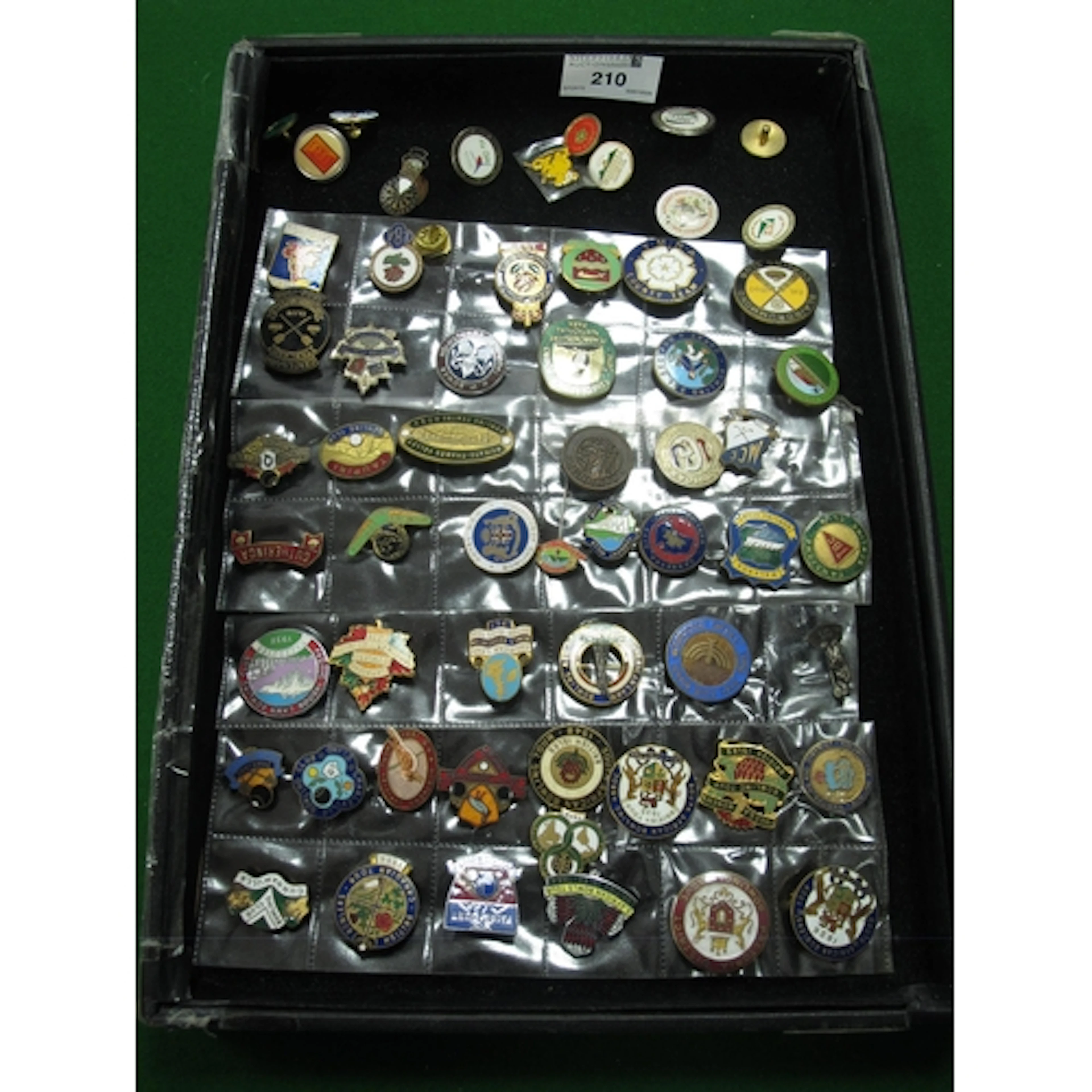 Bowling Club Lapel Badges, including America, Pretoria, Canb...