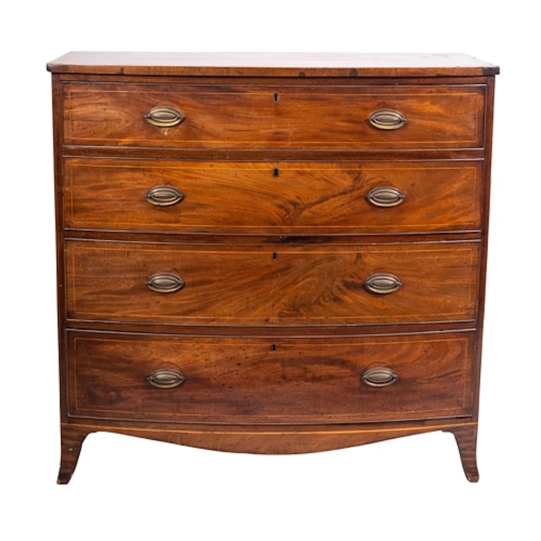 A Regency mahogany bowfront chest of drawers, early 19th cen...