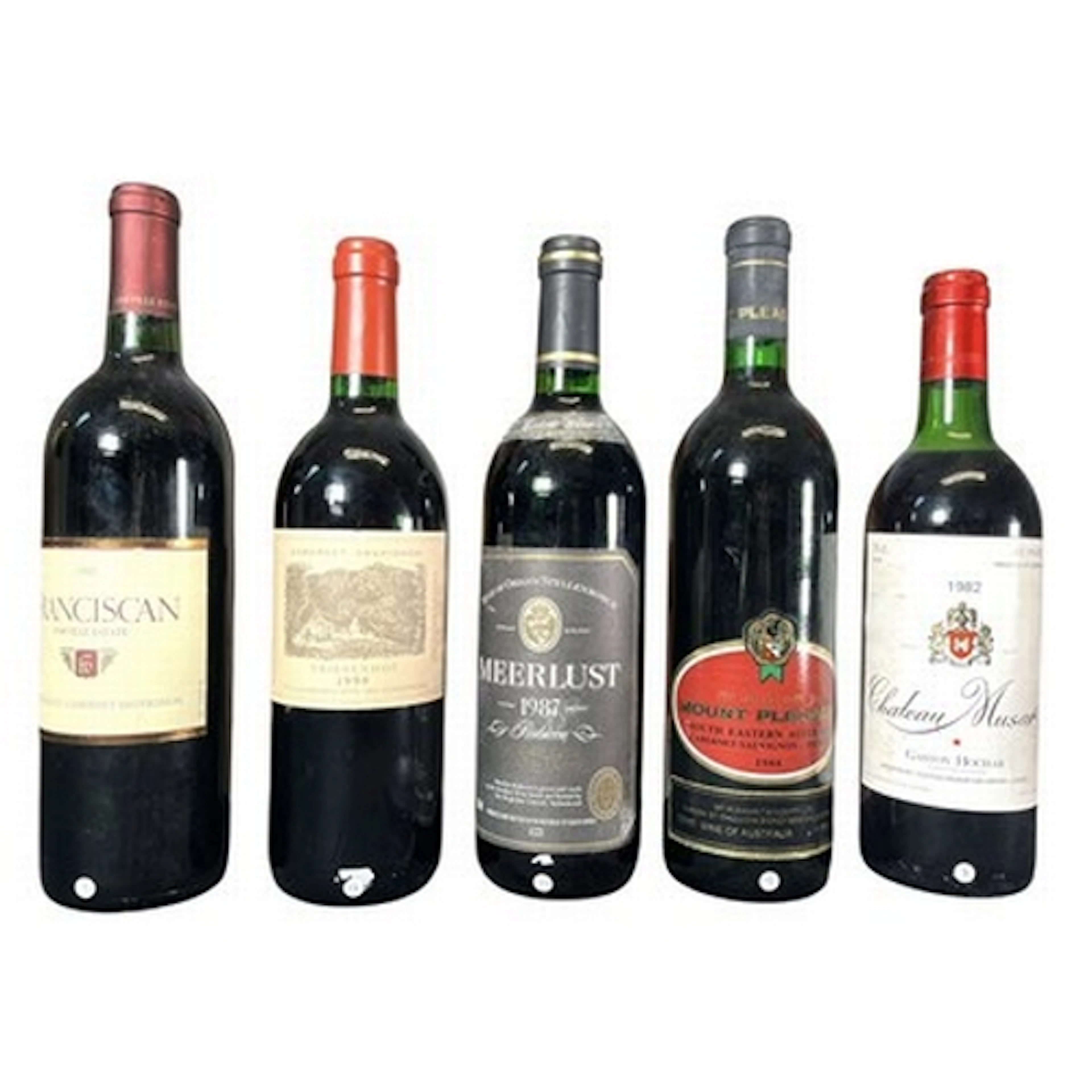 An assortment of five Lebanese, South African, California an...