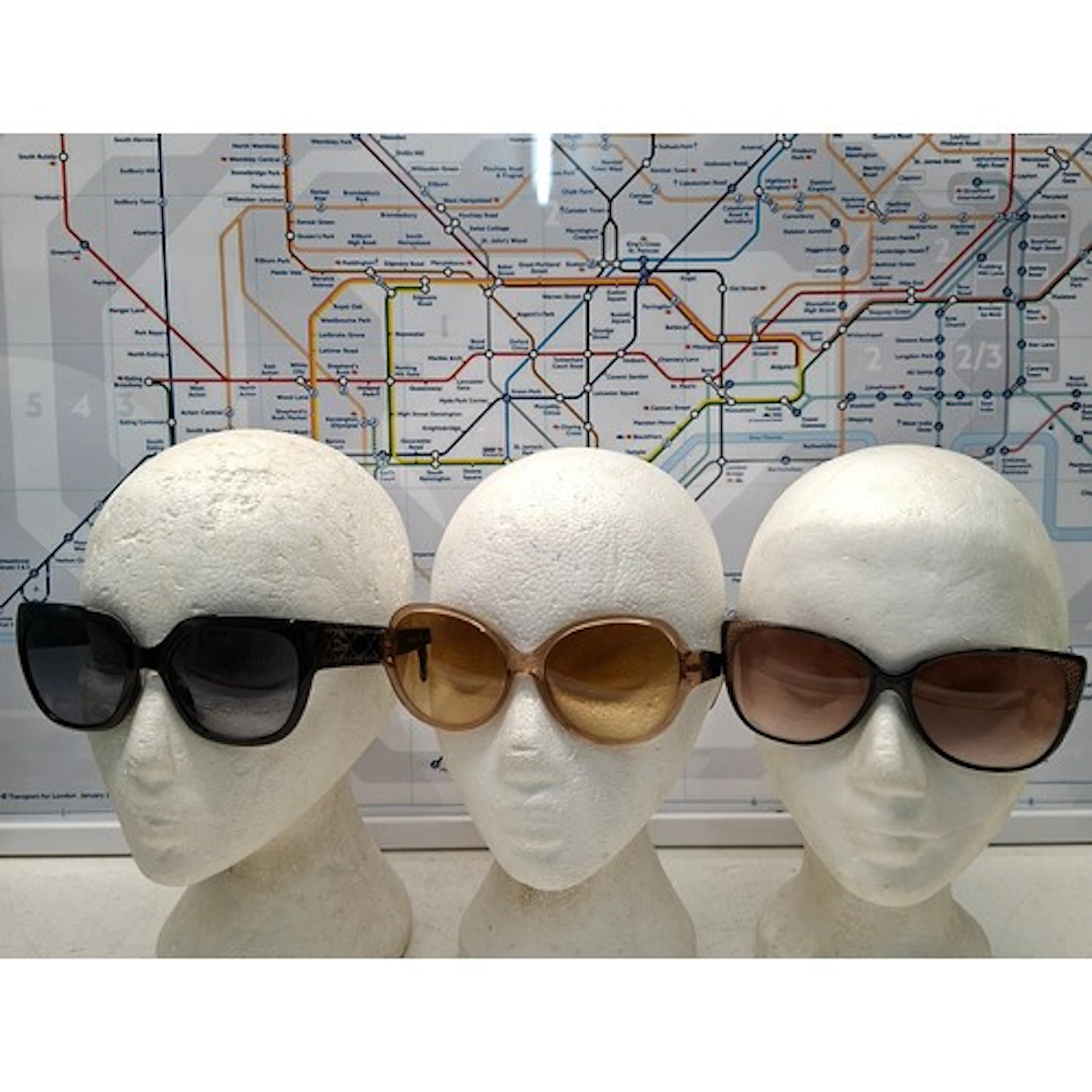 Dior and YSL- Three pairs of ladies sunglasses comprising a ...
