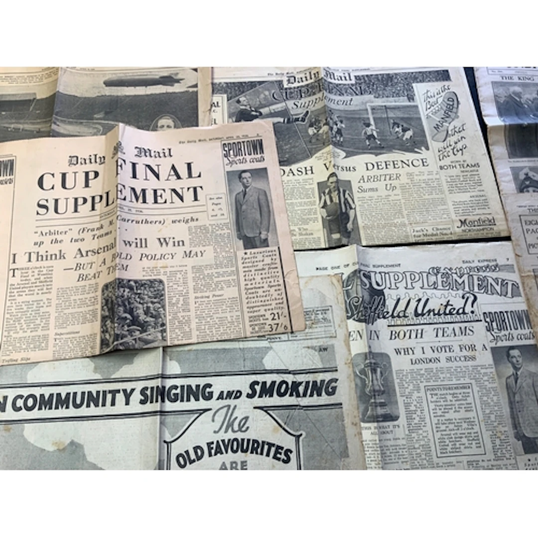 Arsenal Pre War FA Cup Final Newspapers: 1927 Daily Chronicl...