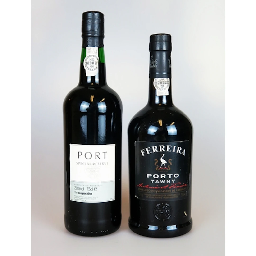 Ferreira Tawny Port (750ml) and a Bottle of Special Reserve ...