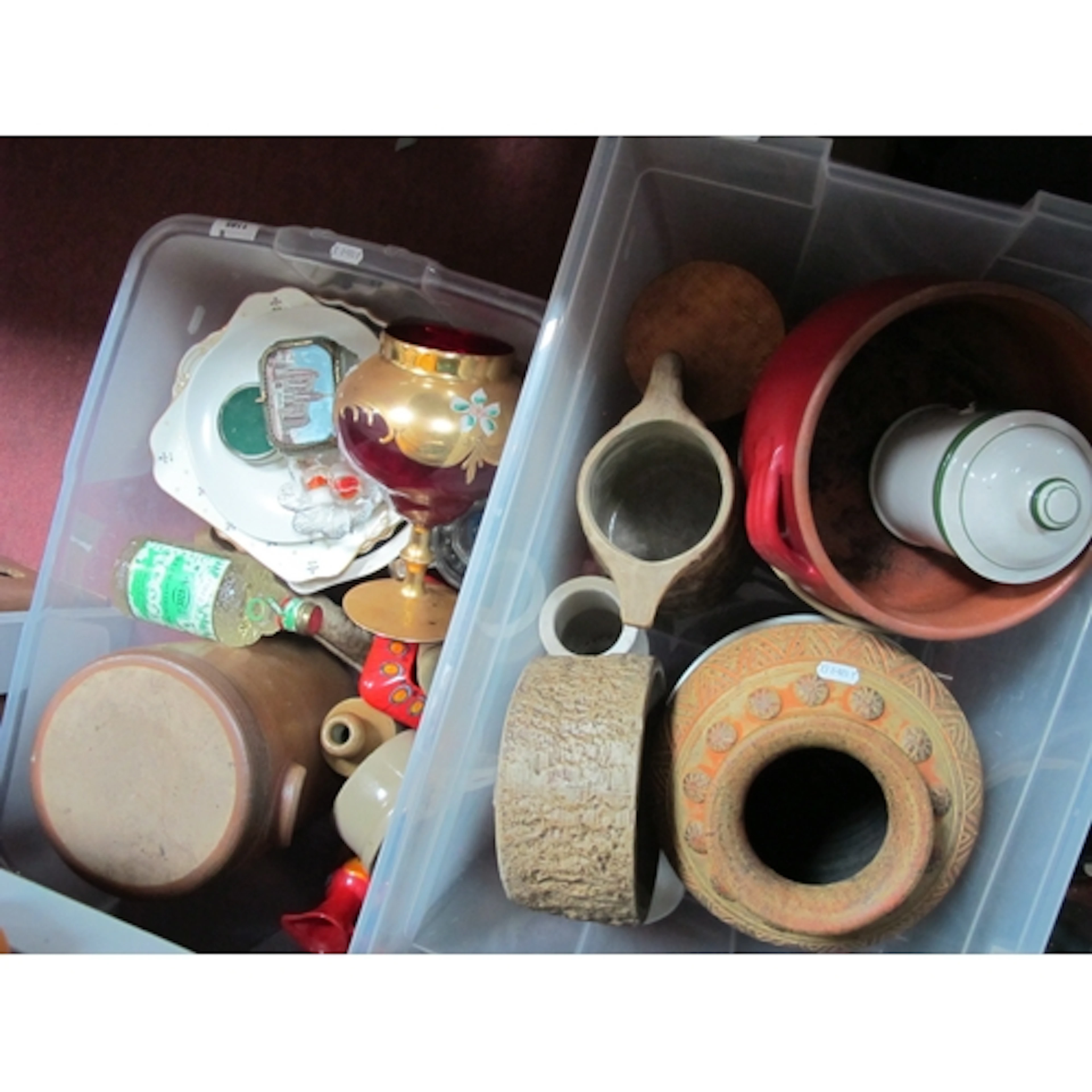 Glassware and Ceramics, including a French Vision glass pan ...