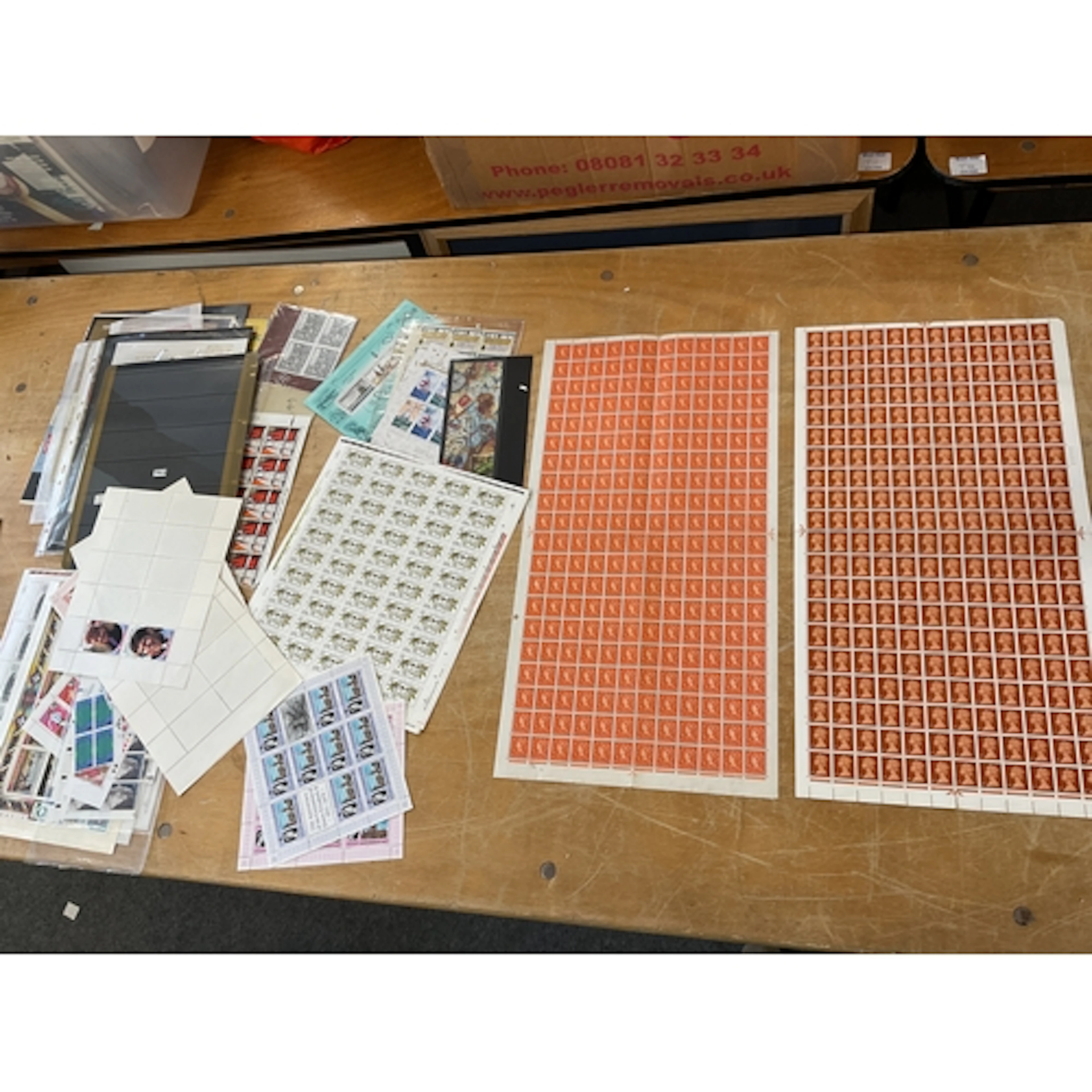 Two whole pre decimal sheets, and other incomplete sheets fr...