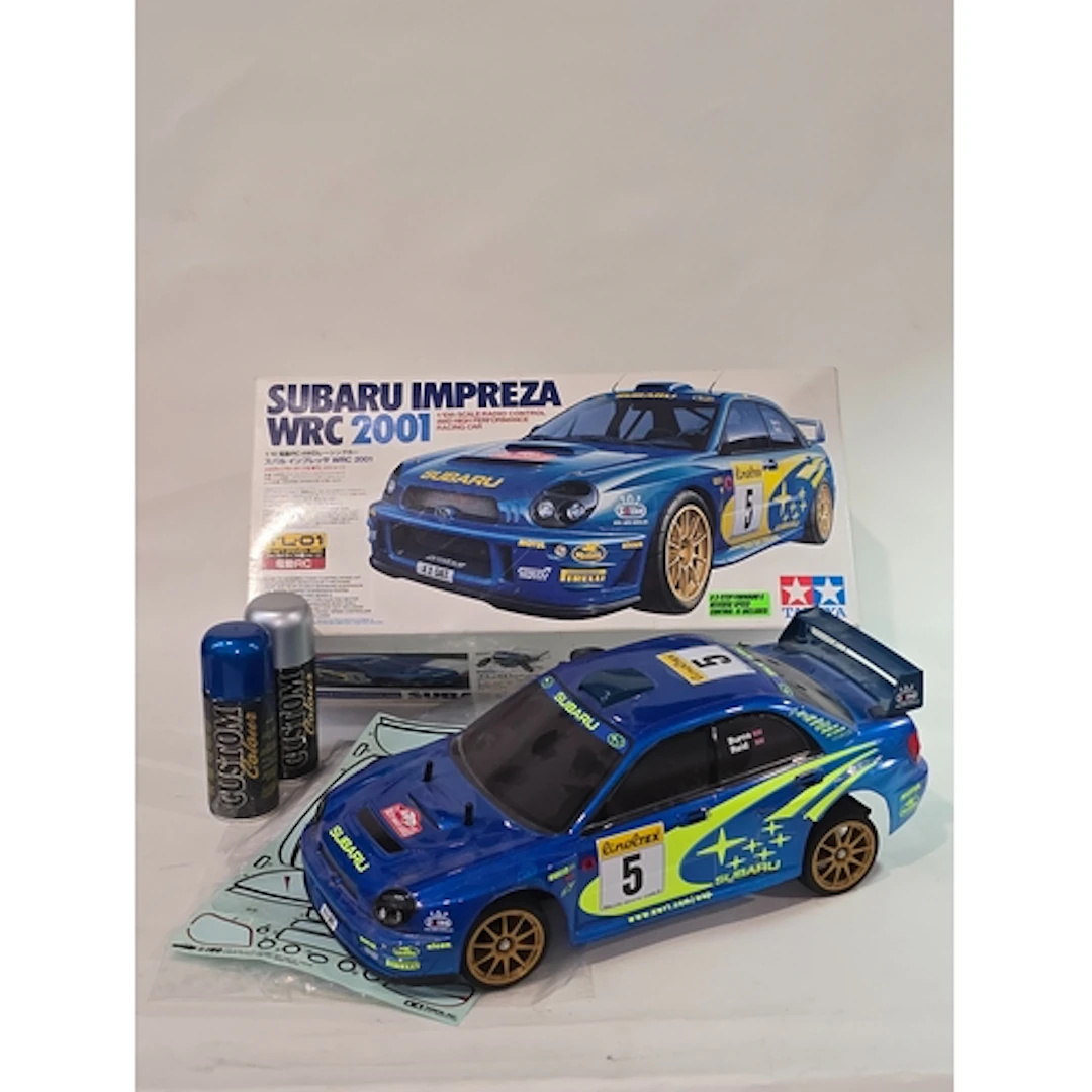A Tamia Subaru Impreza WRC 2001 RC Radio Controlled car kit....