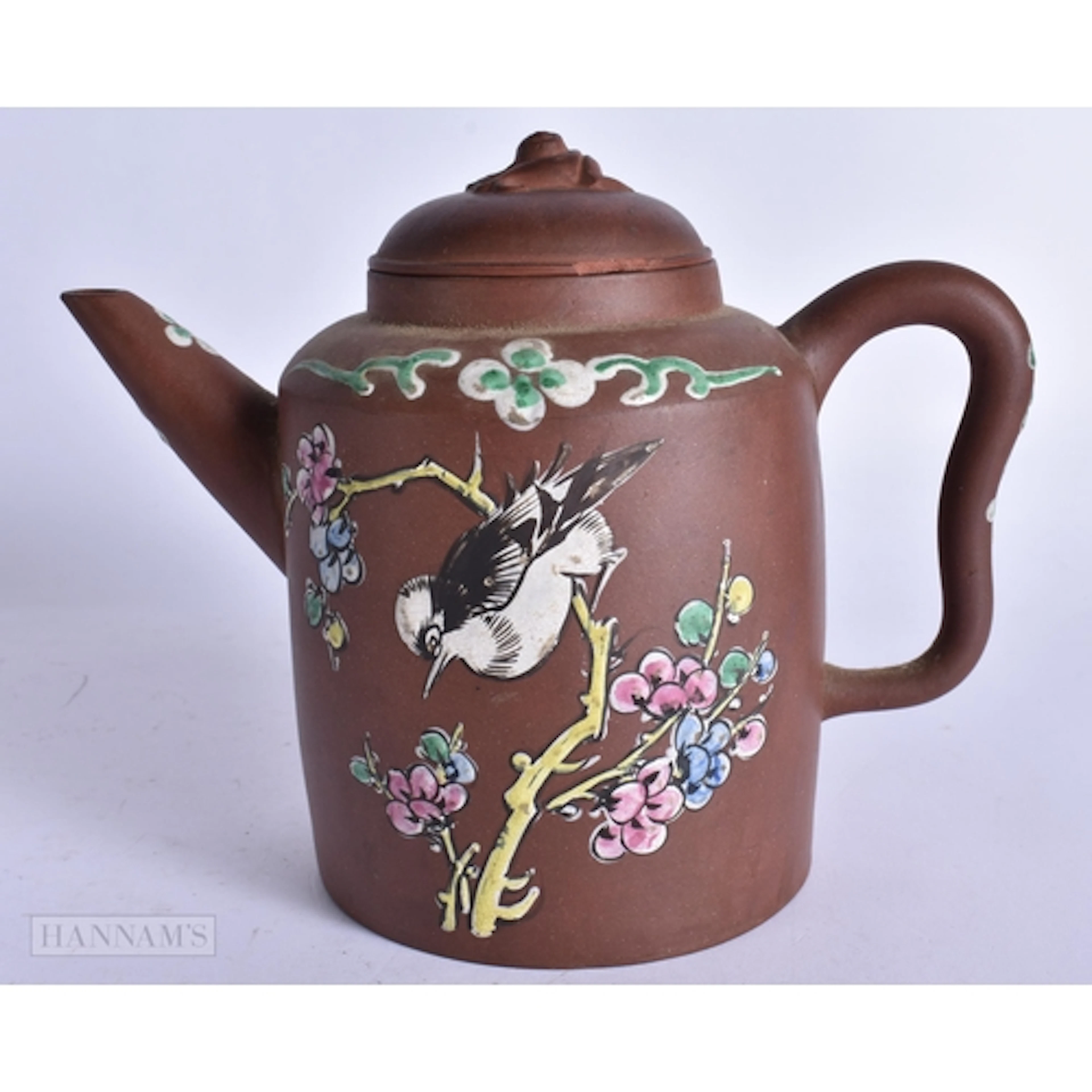 A 19TH CENTURY CHINESE YIXING POTTERY TEAPOT AND COVER Late ...