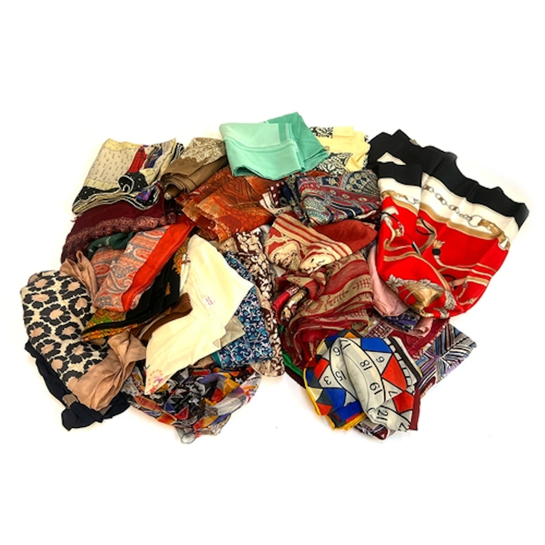 A good quantity of silk and other scarves to include Liberty