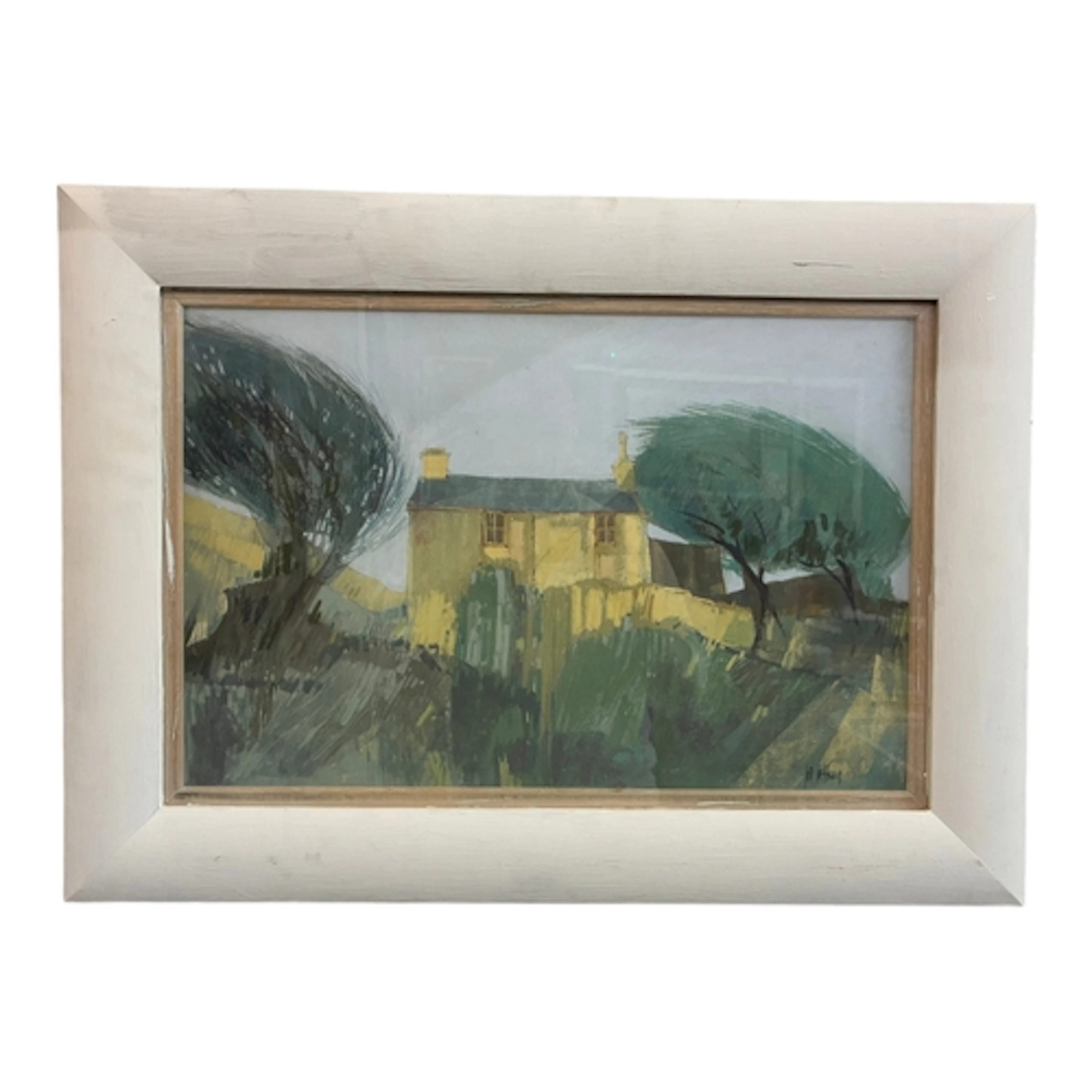 Jill Jeffrey (Contemporary) - Farm house and windswept trees...