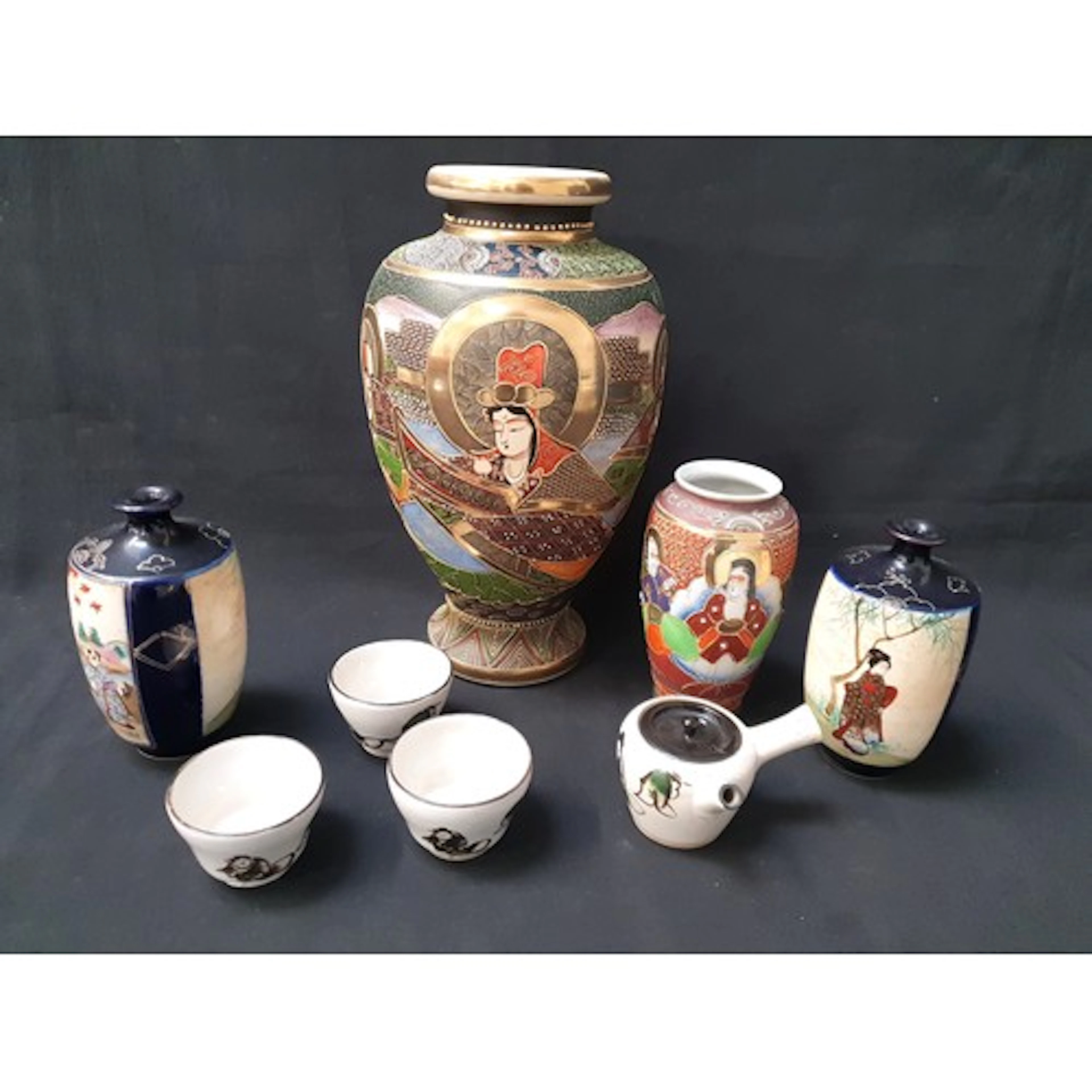 SELECTION OF ASIAN CERAMICS comprising large and small sats...