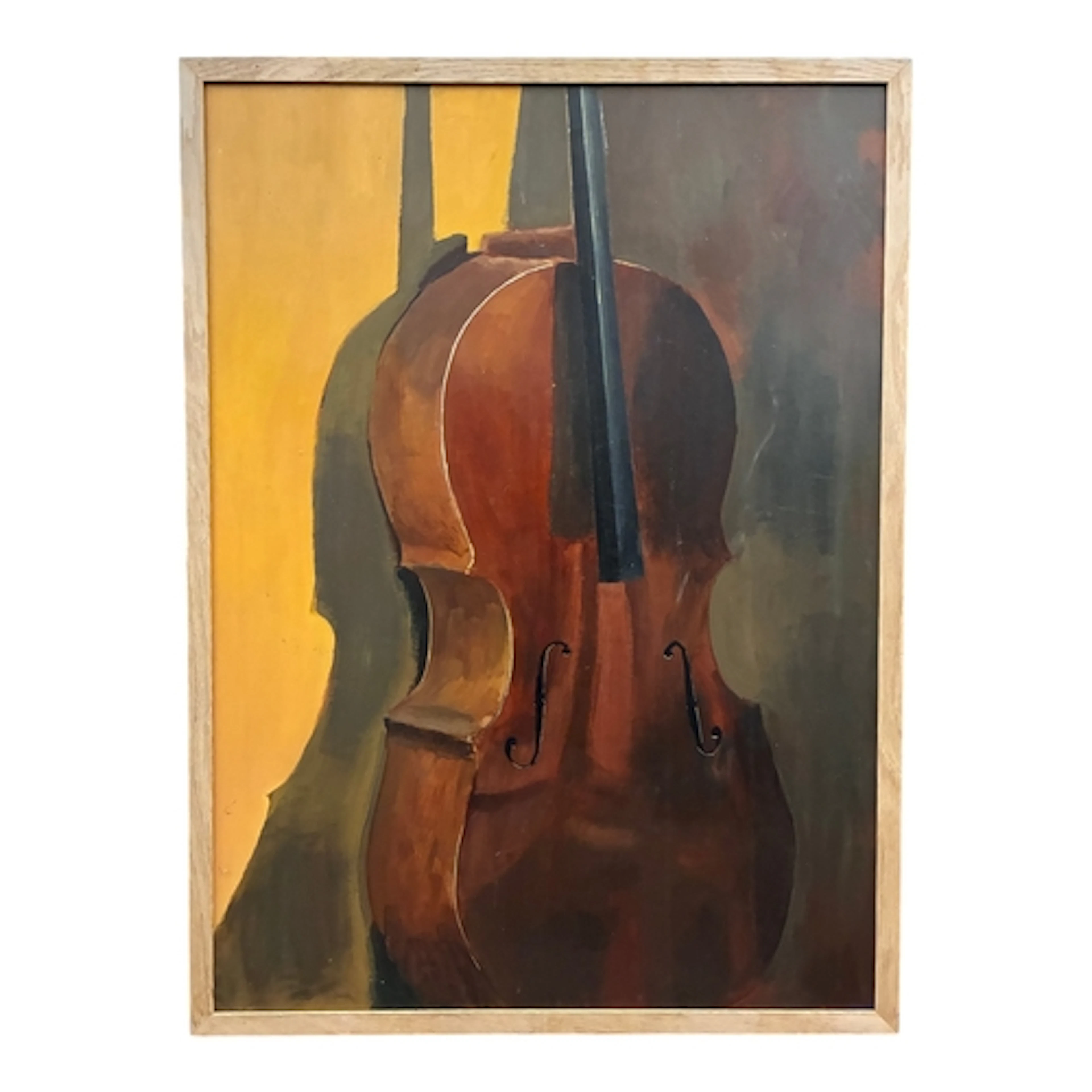 20th Century School - Violin, oil on board, 88 x 64 cm, fram...