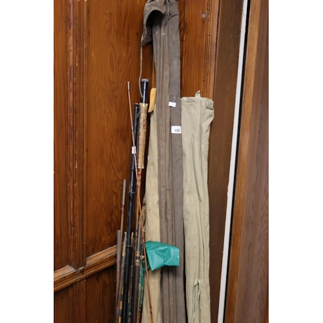 Fishing equipment to include split canes, fishing poles, etc...