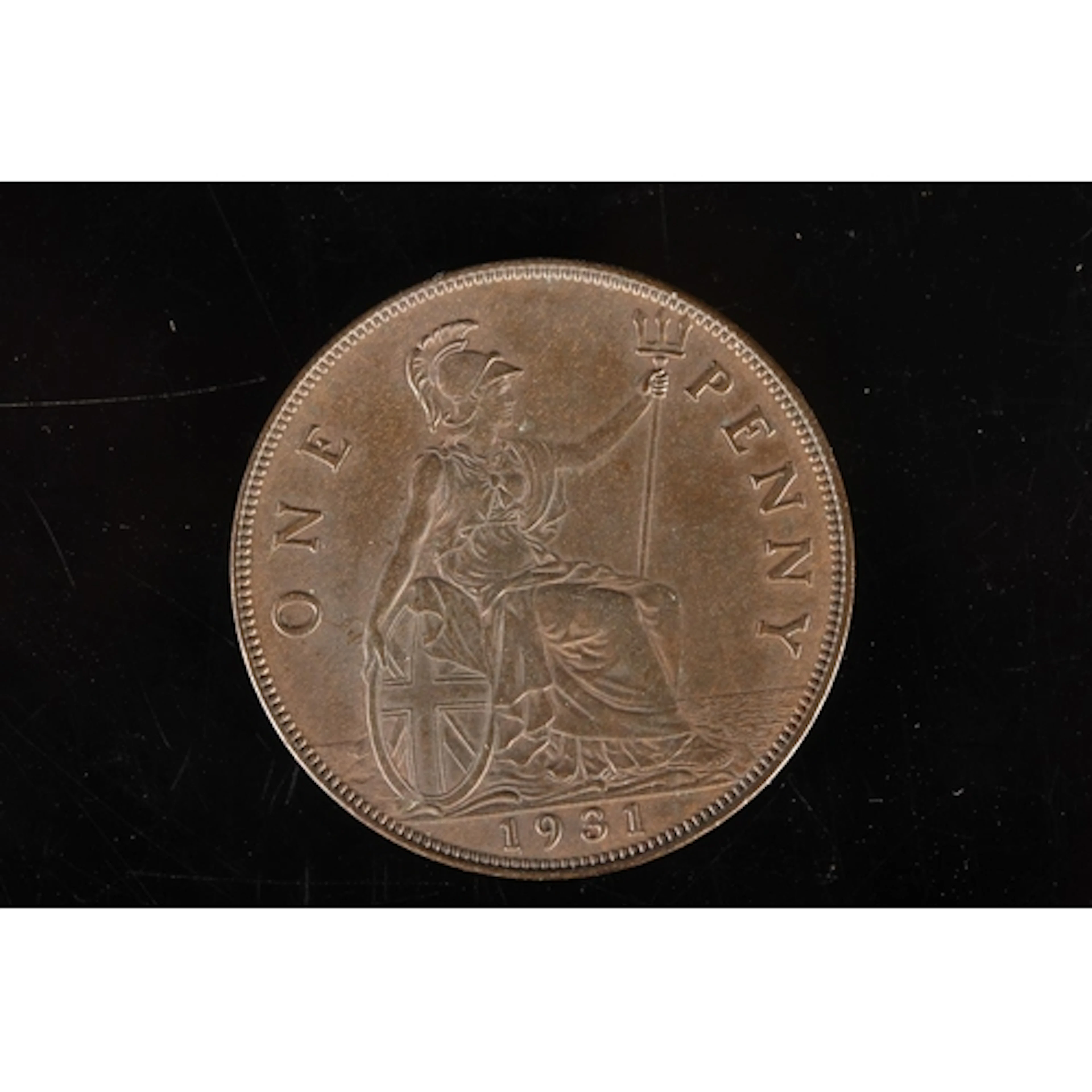 UNITED KINGDOM King George V (1910-1936) copper penny 1931, ...