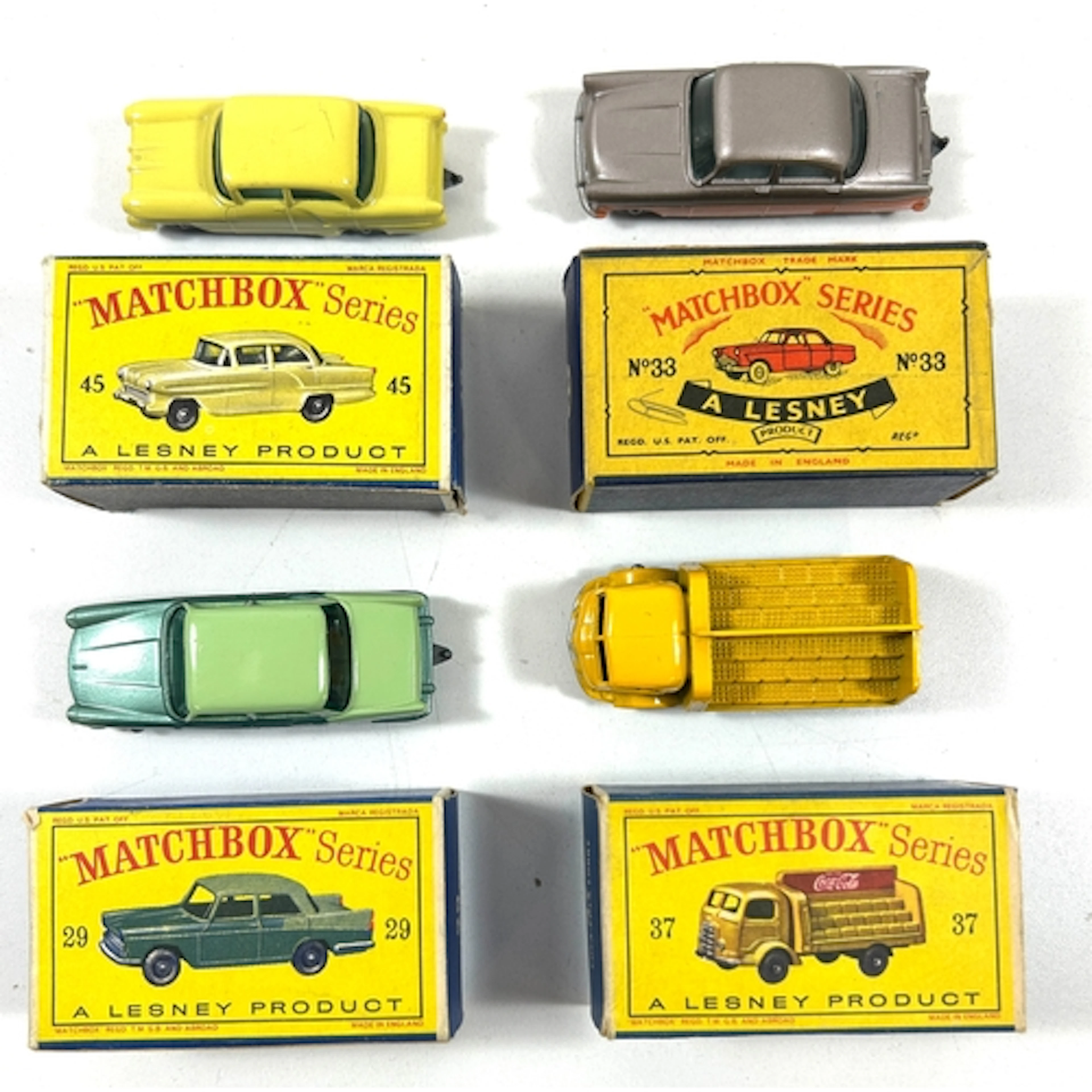 4 Matchbox Series. No.29 Austin A55 Cambridge, with black pl...