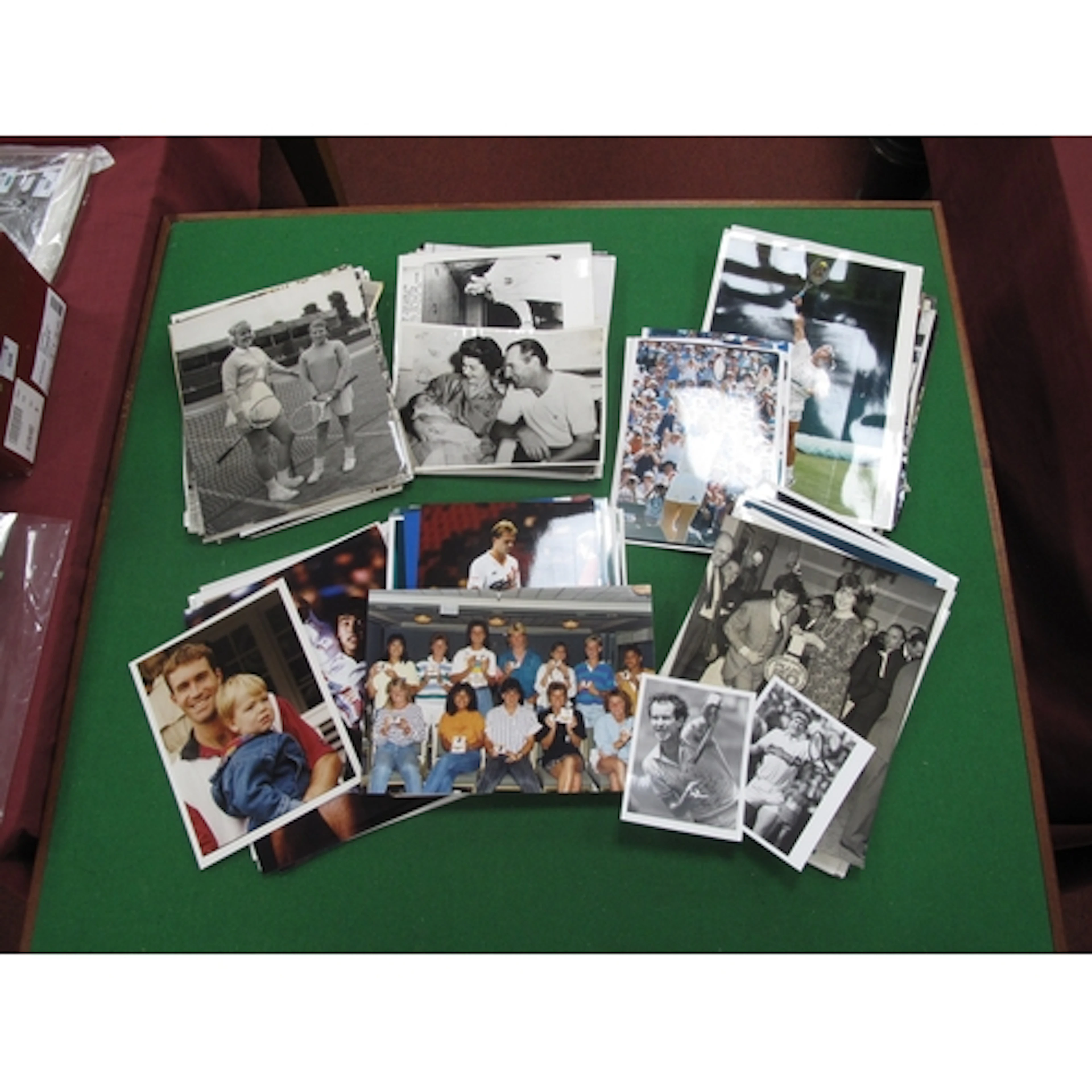 Tennis Press Photos/Prints including King, Edberg, Novotna, ...