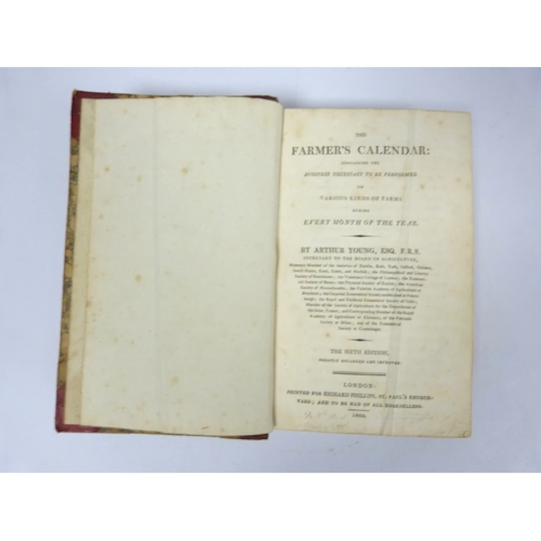 YOUNG ARTHUR. The Farmer's Calendar Containing th...
