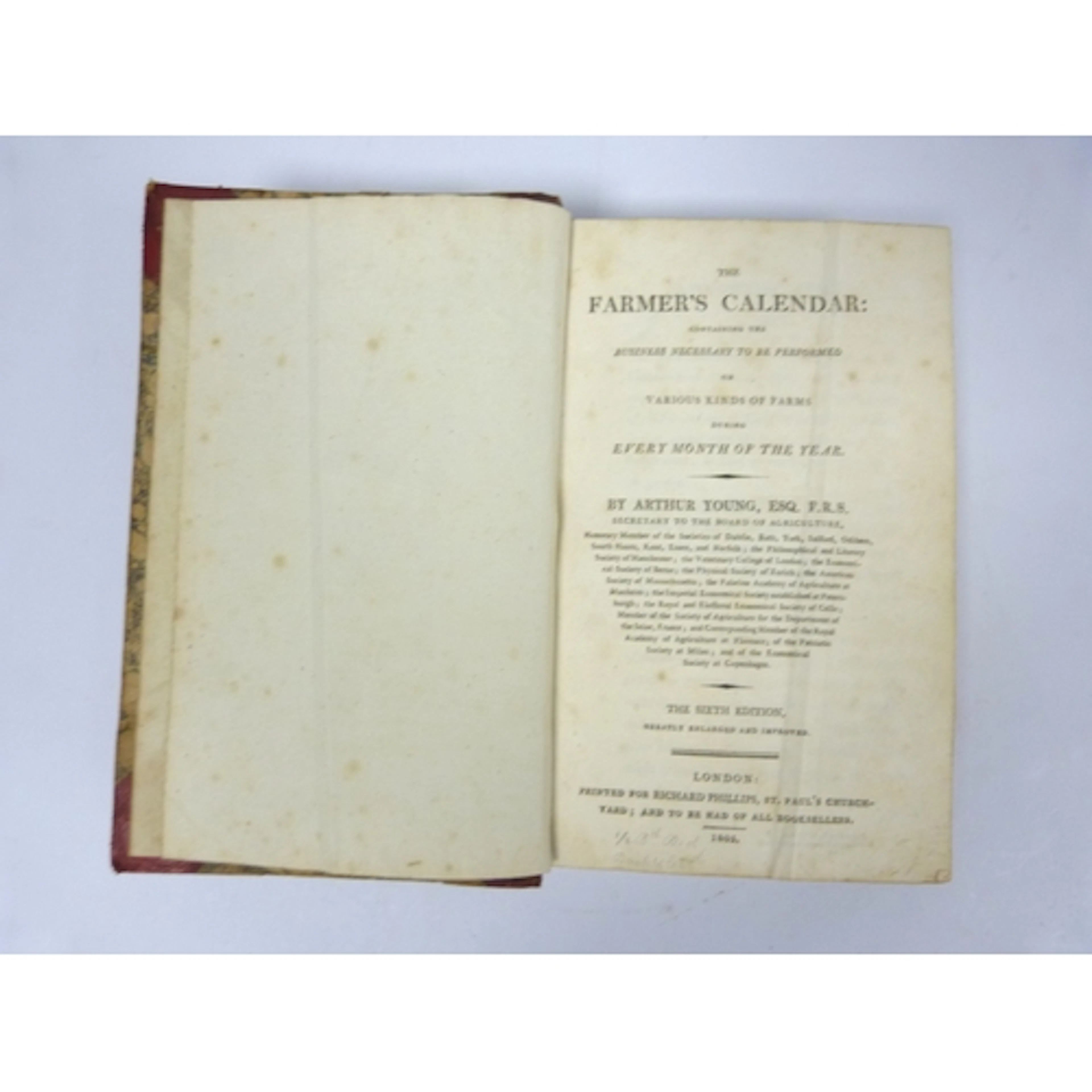 YOUNG ARTHUR. The Farmer's Calendar Containing th...