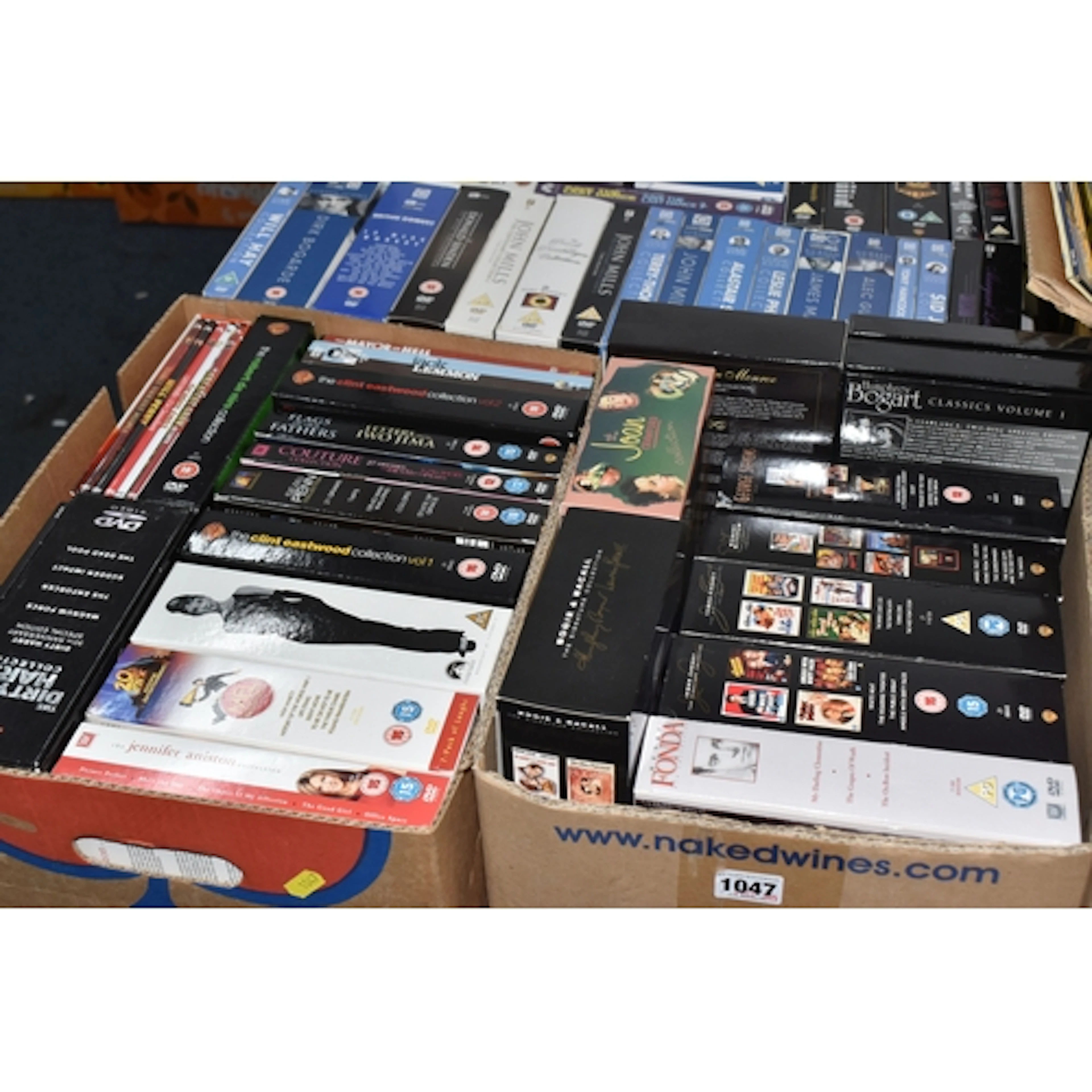 TWO BOXES OF DVD BOX-SETS, to include Rocky Complete Saga, B...