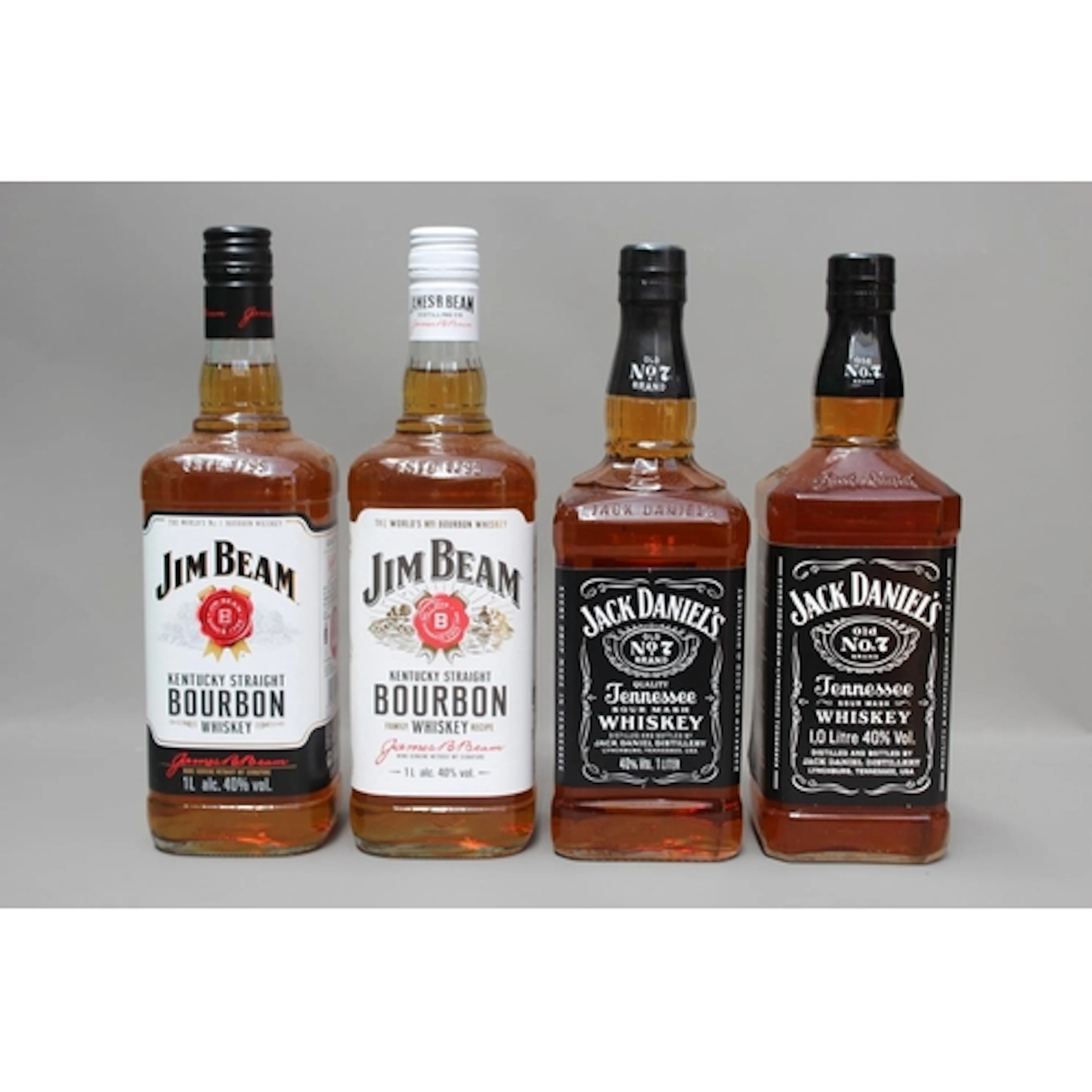 Two bottles of JACK DANIELS Old No7 Tennessee Sour Mash Bour...