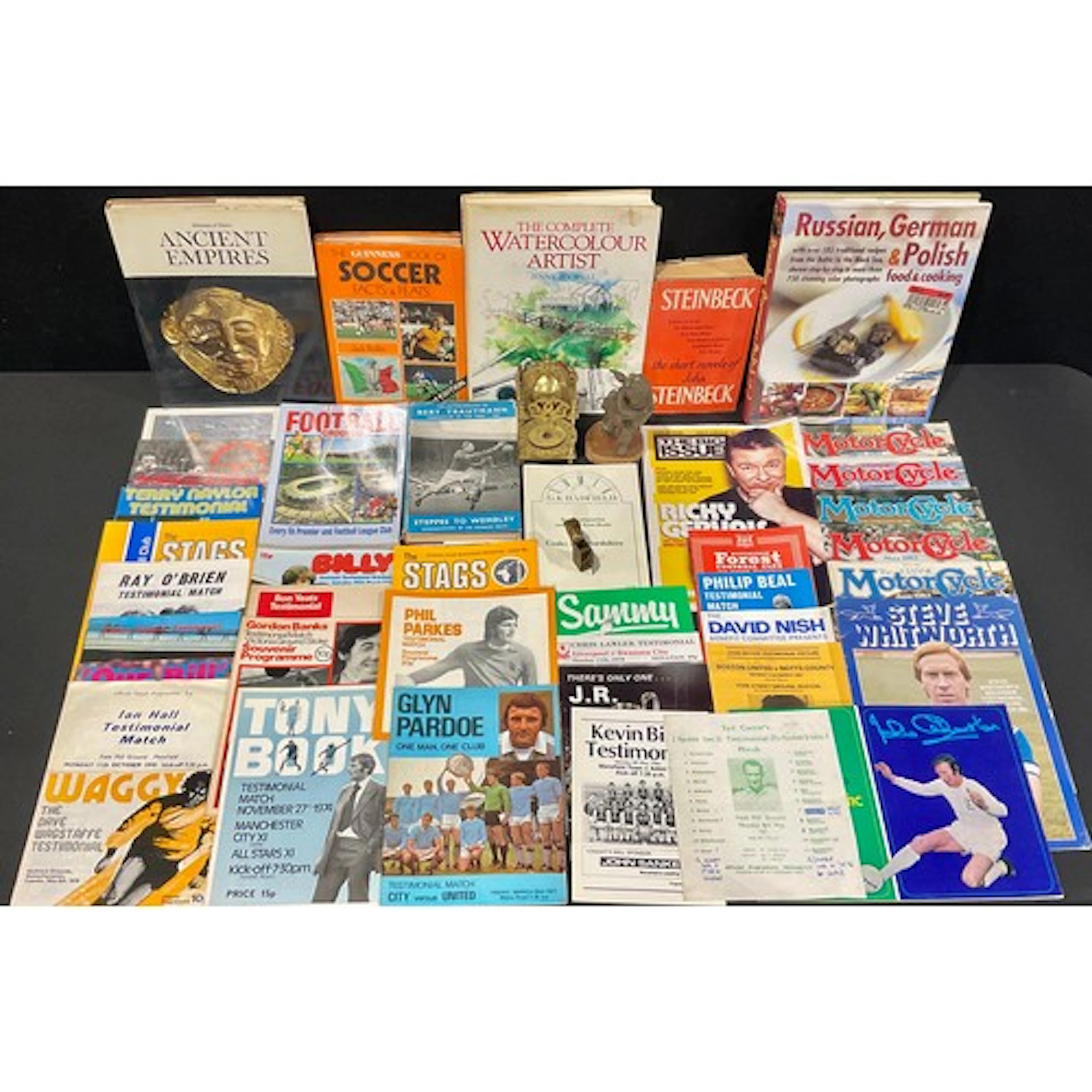 Football programmes 1965 and later inc many testimonials inc...