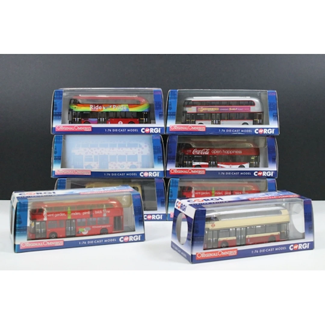 Eight boxed / cased Corgi Original Omnibus Limited Edition d...