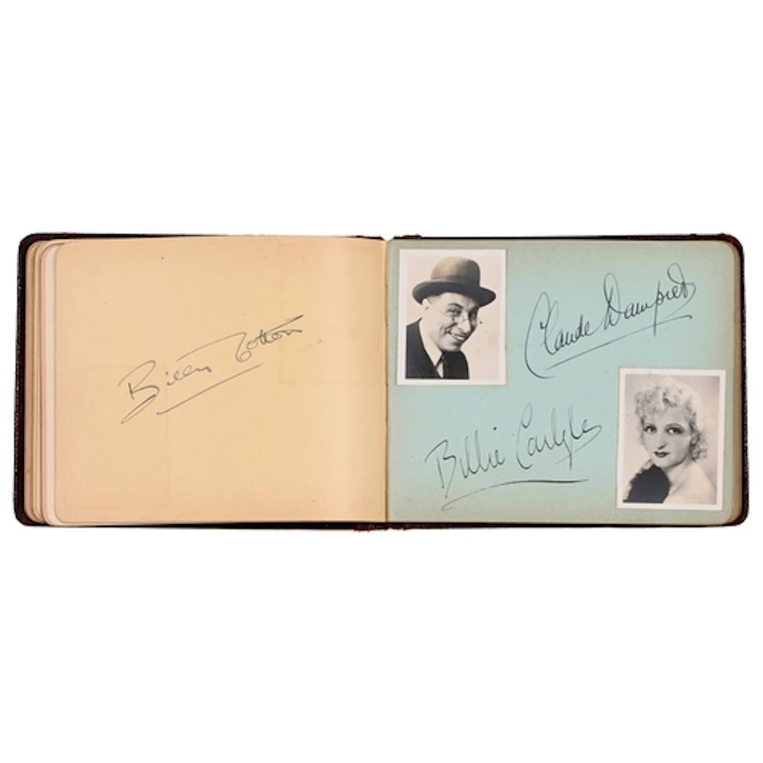 An autograph-friendship album, Nellie Underwood, Chilwell, N...