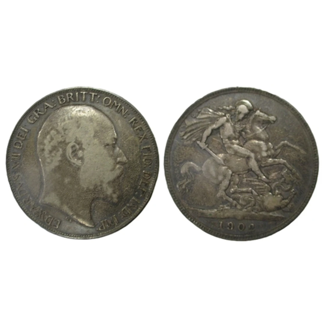 1902 crown near very fine with brown tone and slight marks o...