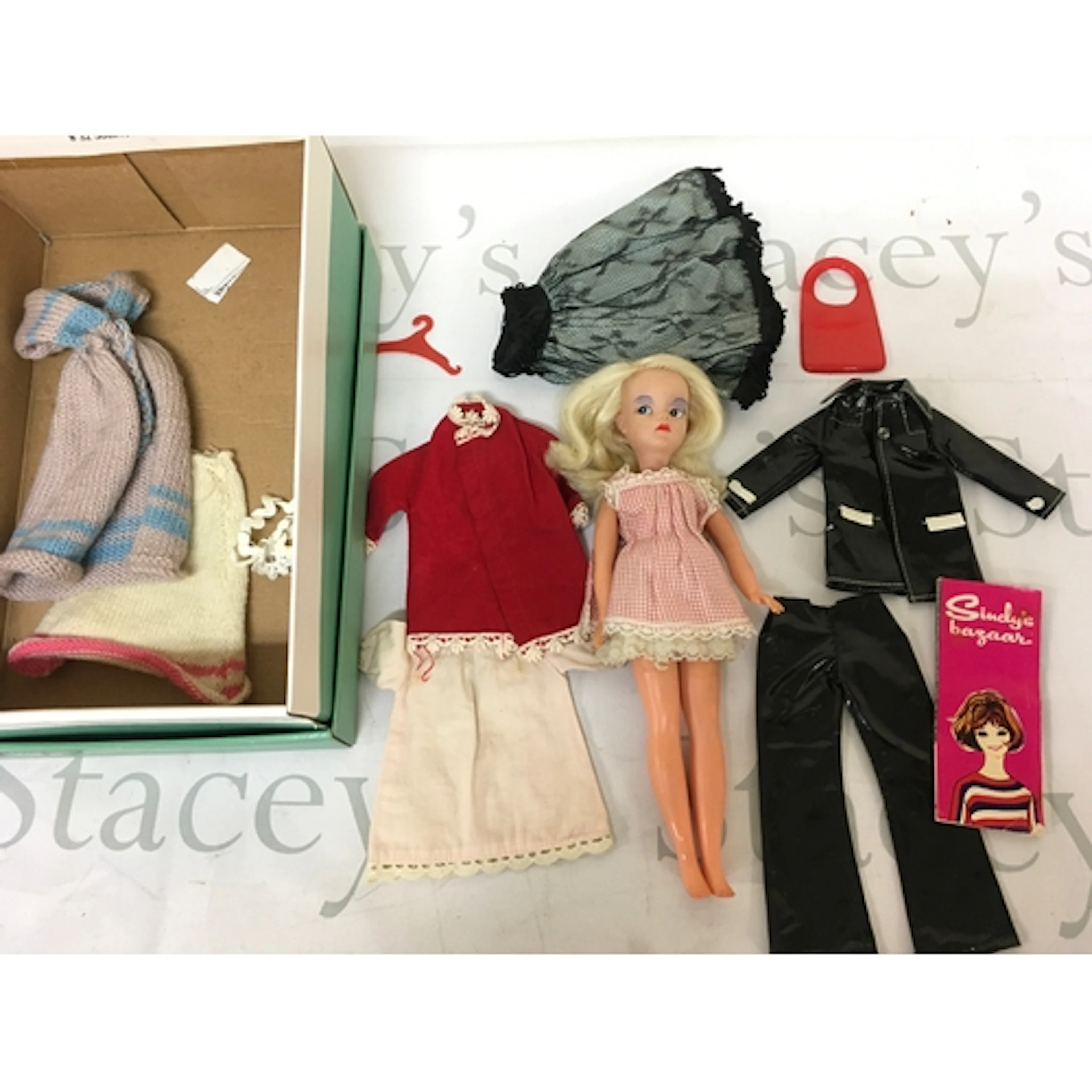 A Vintage Pedigree Sindy Doll With Accessories. Damage To Ri...