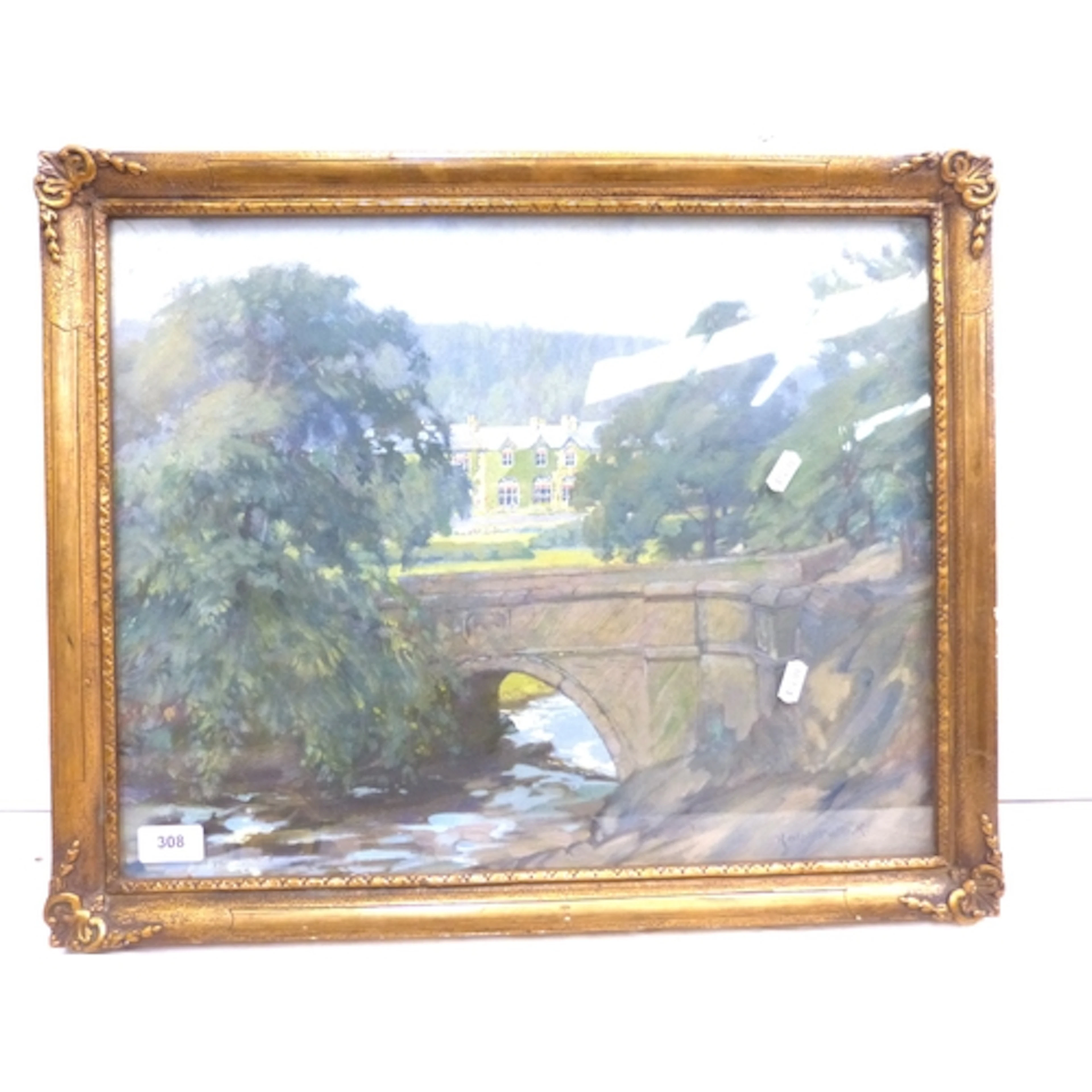 Oil on canvas landscape by Ralph Pullock.