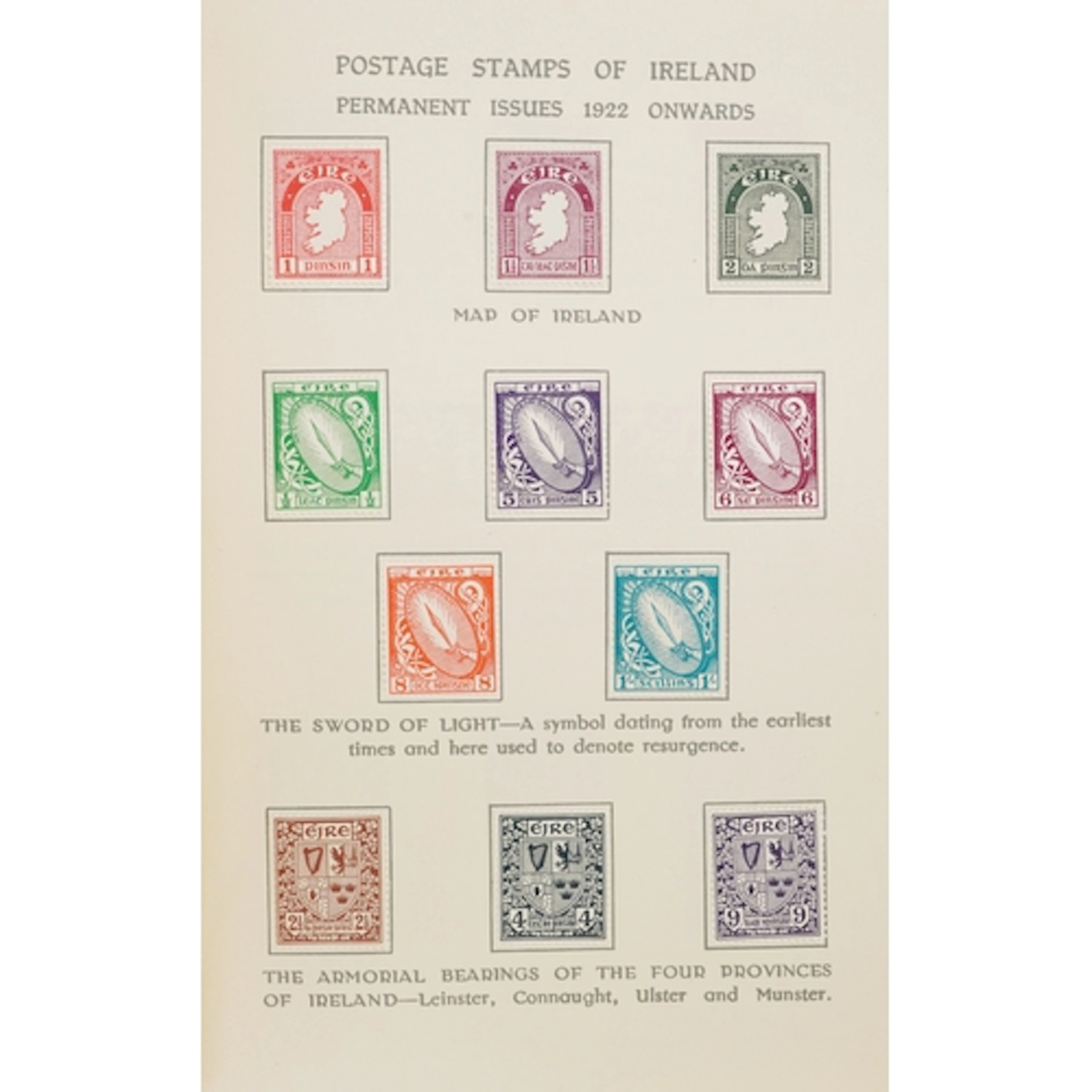 Mint Irish postage stamps from 1922 onwards housed in an min...