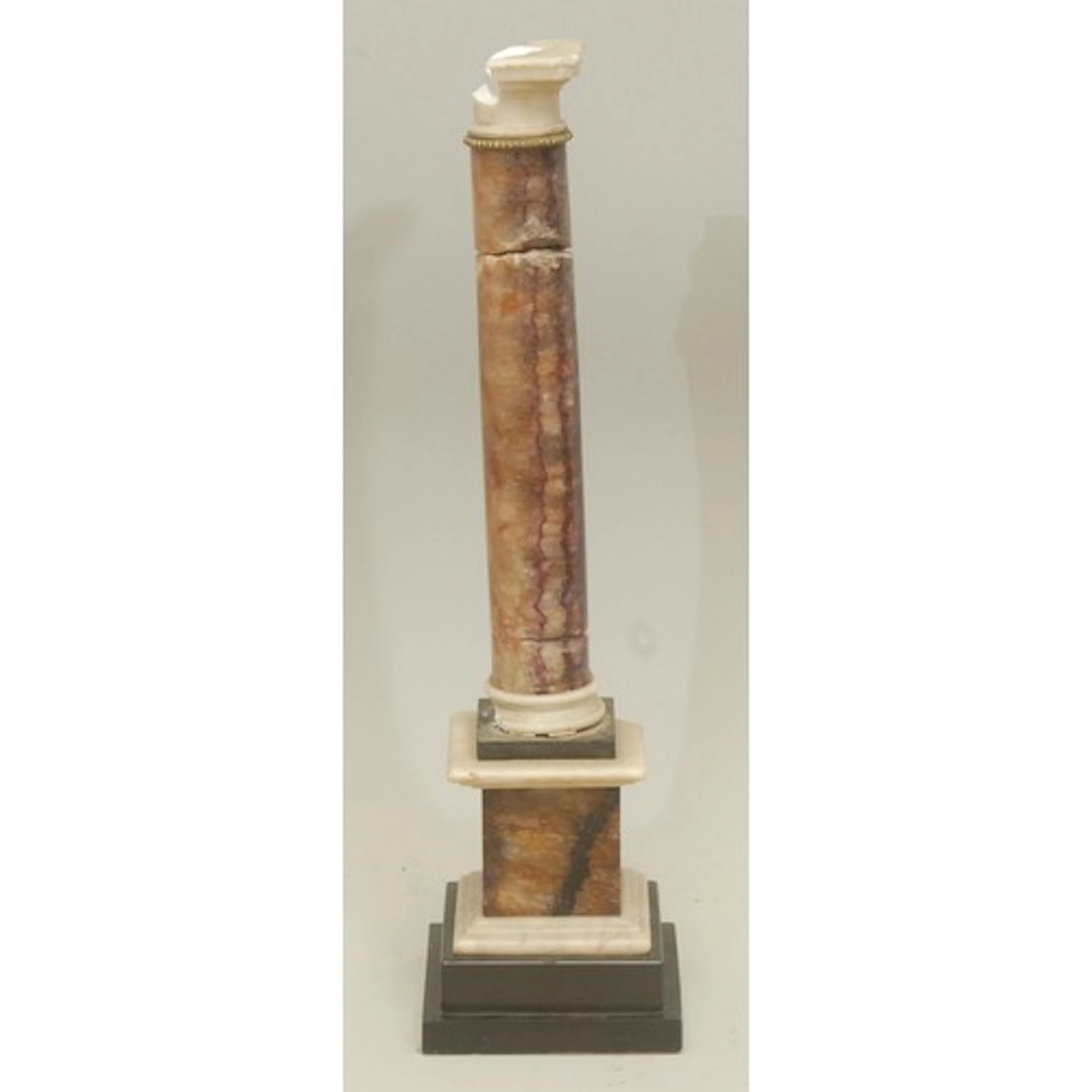 A 19th century Derbyshire Blue John column, in the Grand Tou...