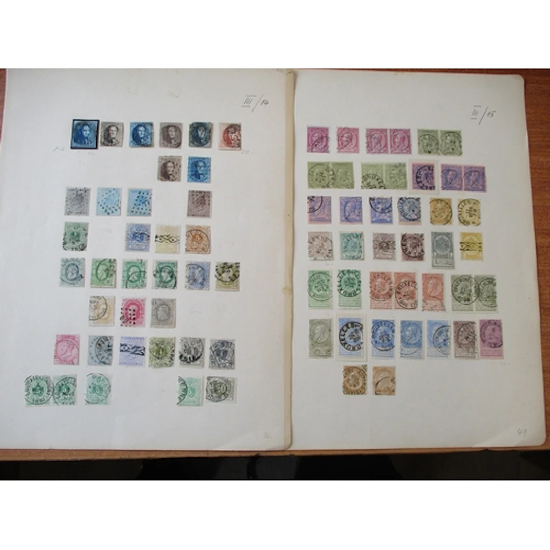 World Misc. M/U mainly unsorted, coln on old time album page...