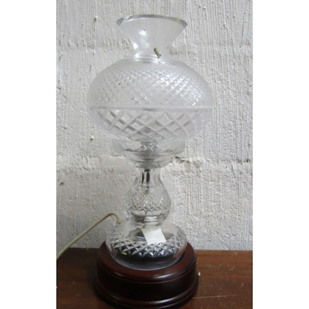 Waterford Crystal Table Lamp Working Order Good Condition wi...
