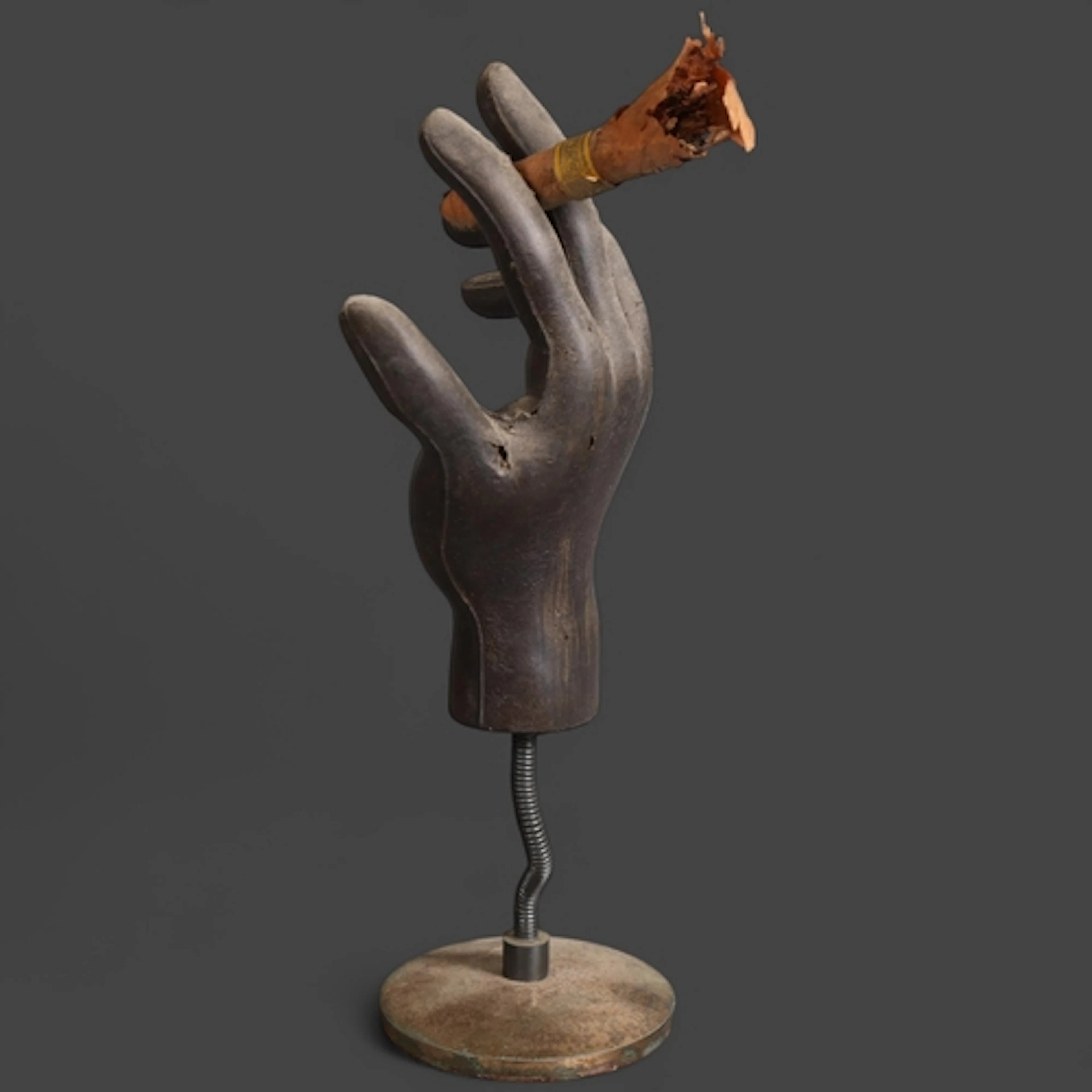 A vintage post modern style sculpture - study of a rubber ri...