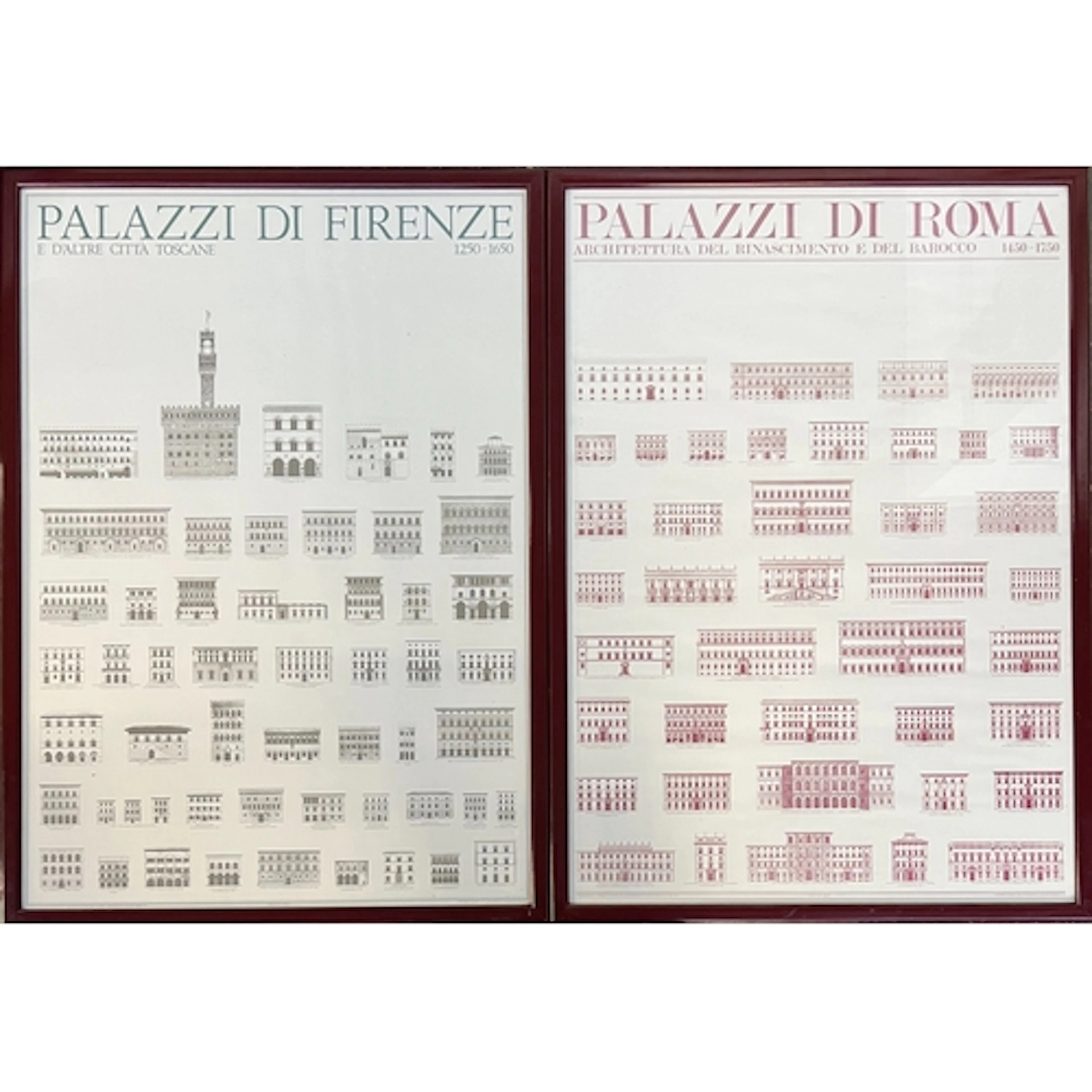 Interior design interest: A pair of architectural poster pri...