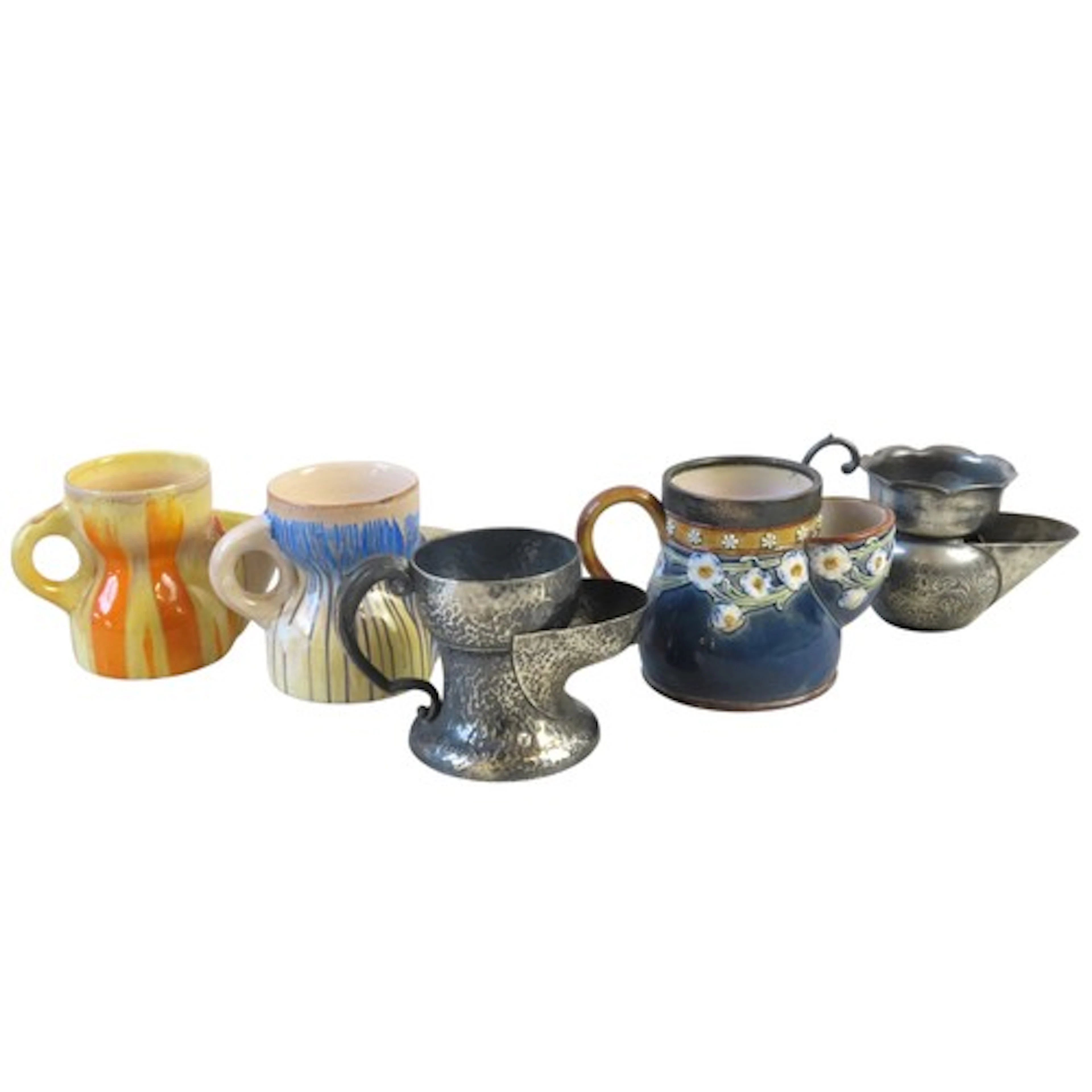 AN EDWARDIAN SILVER SHAVING MUG BIRMINGHAM 1903 with planish...