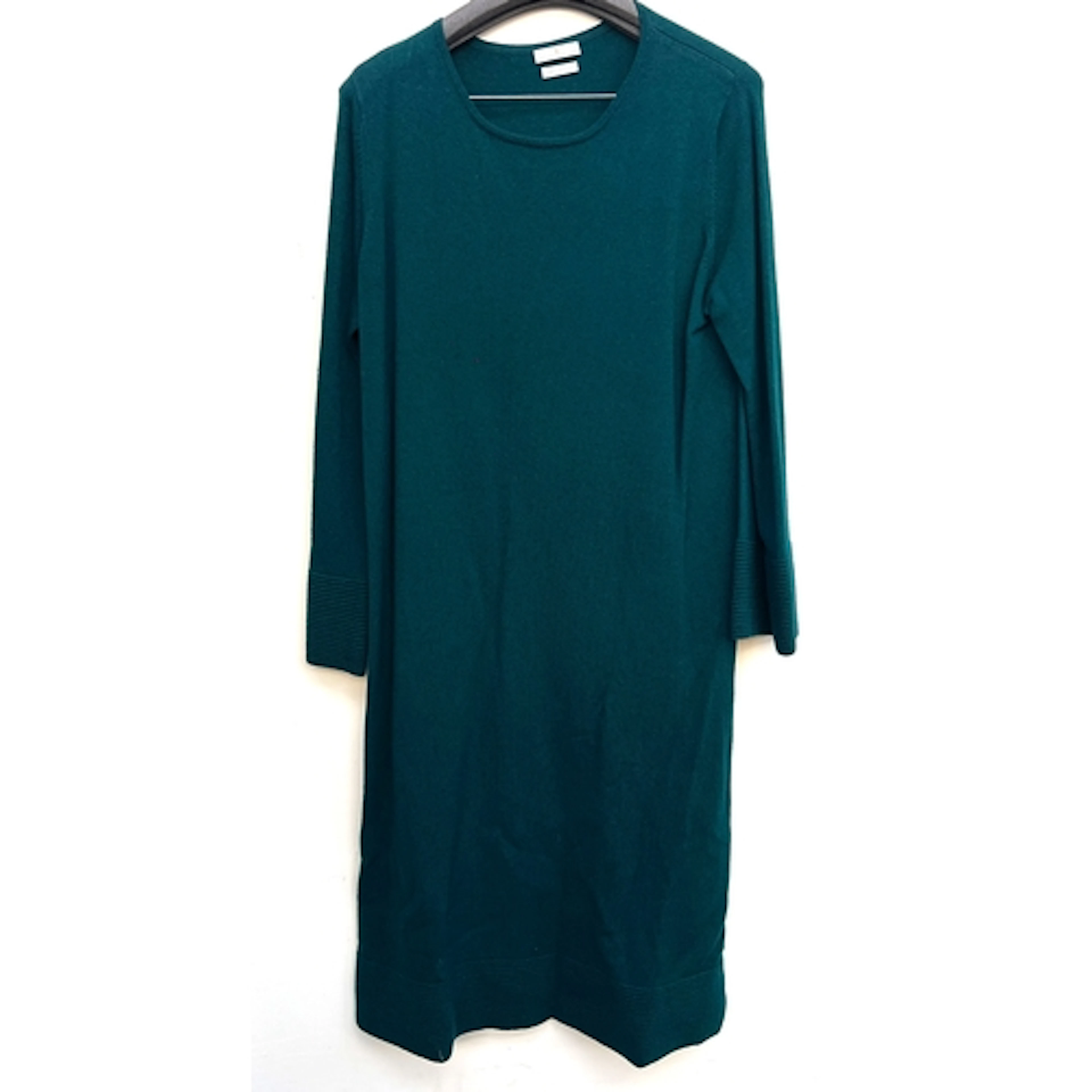 A House of Bruar petrol blue cashmere silk dress, size XL
