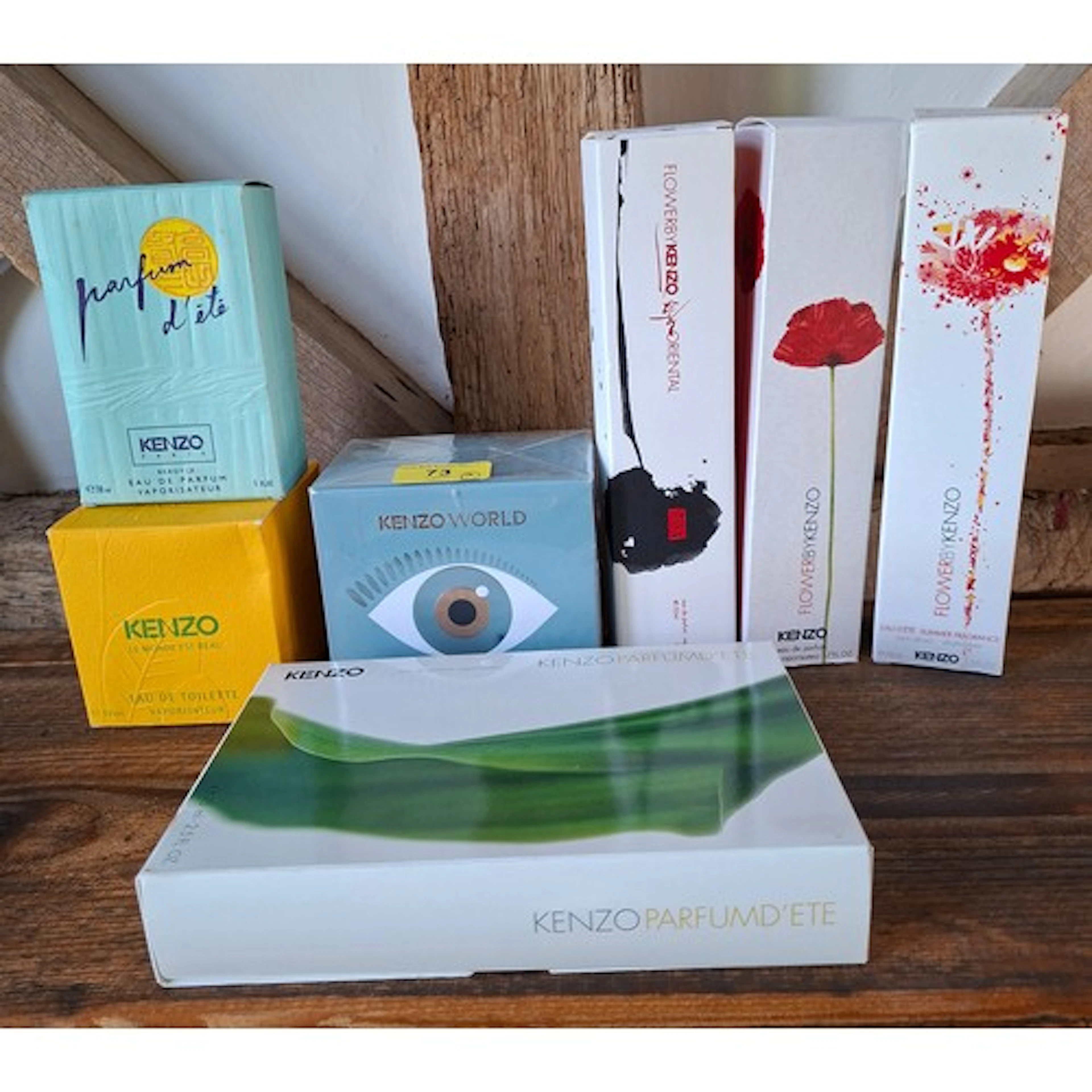 Kenzo- A group of 6 fragrances, all at least 95% full, toget...