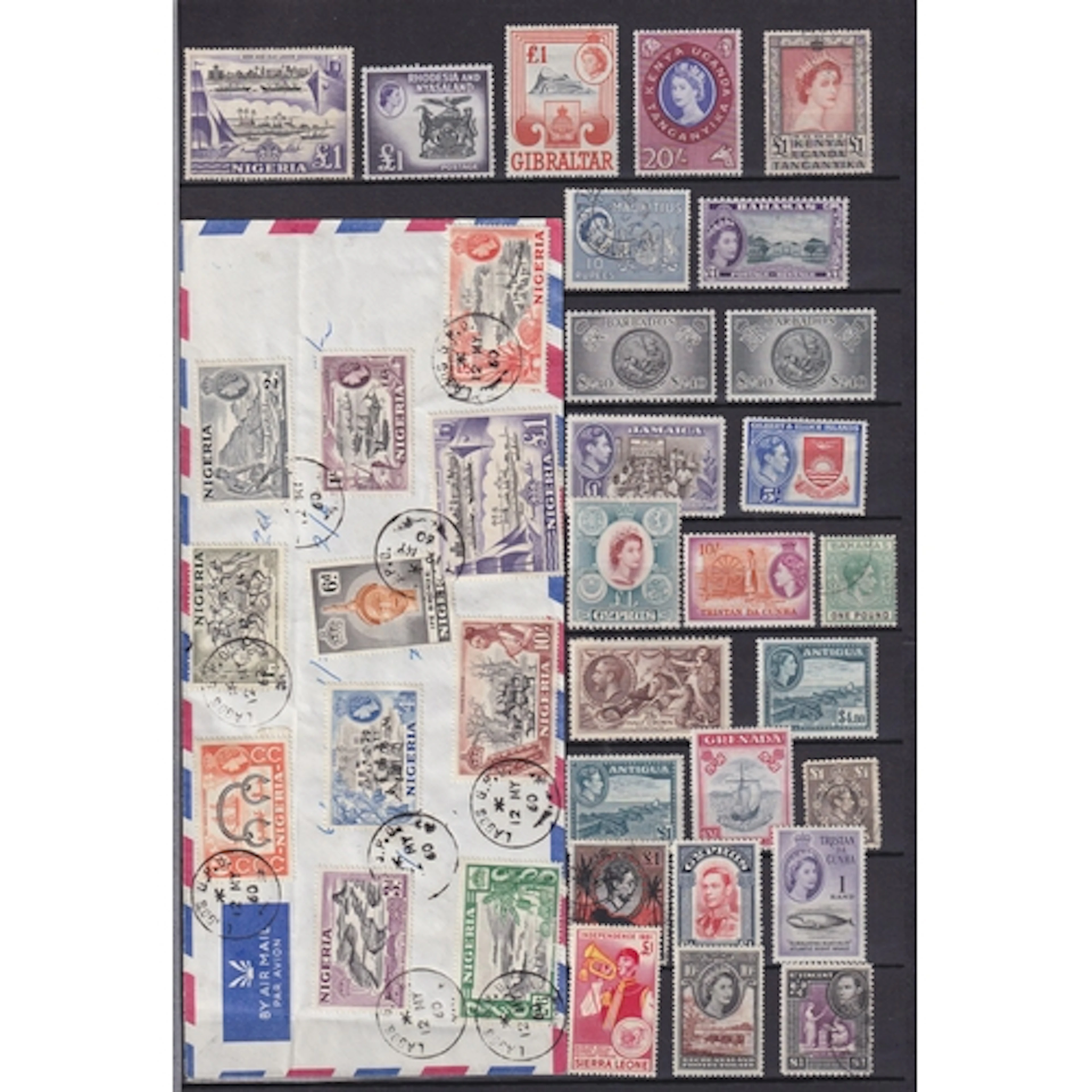 A mint and used World stamp collection in x12 albums/ binder...