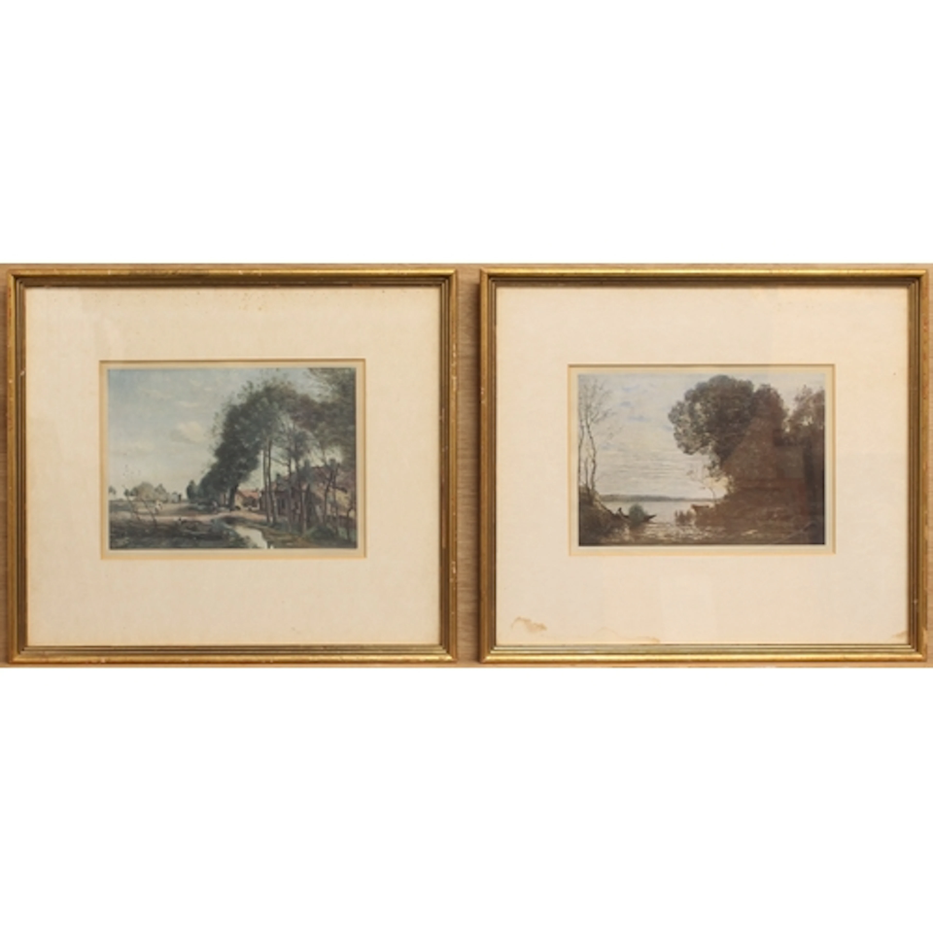 Five gilt framed and glazed colour prints after Jean Baptist...