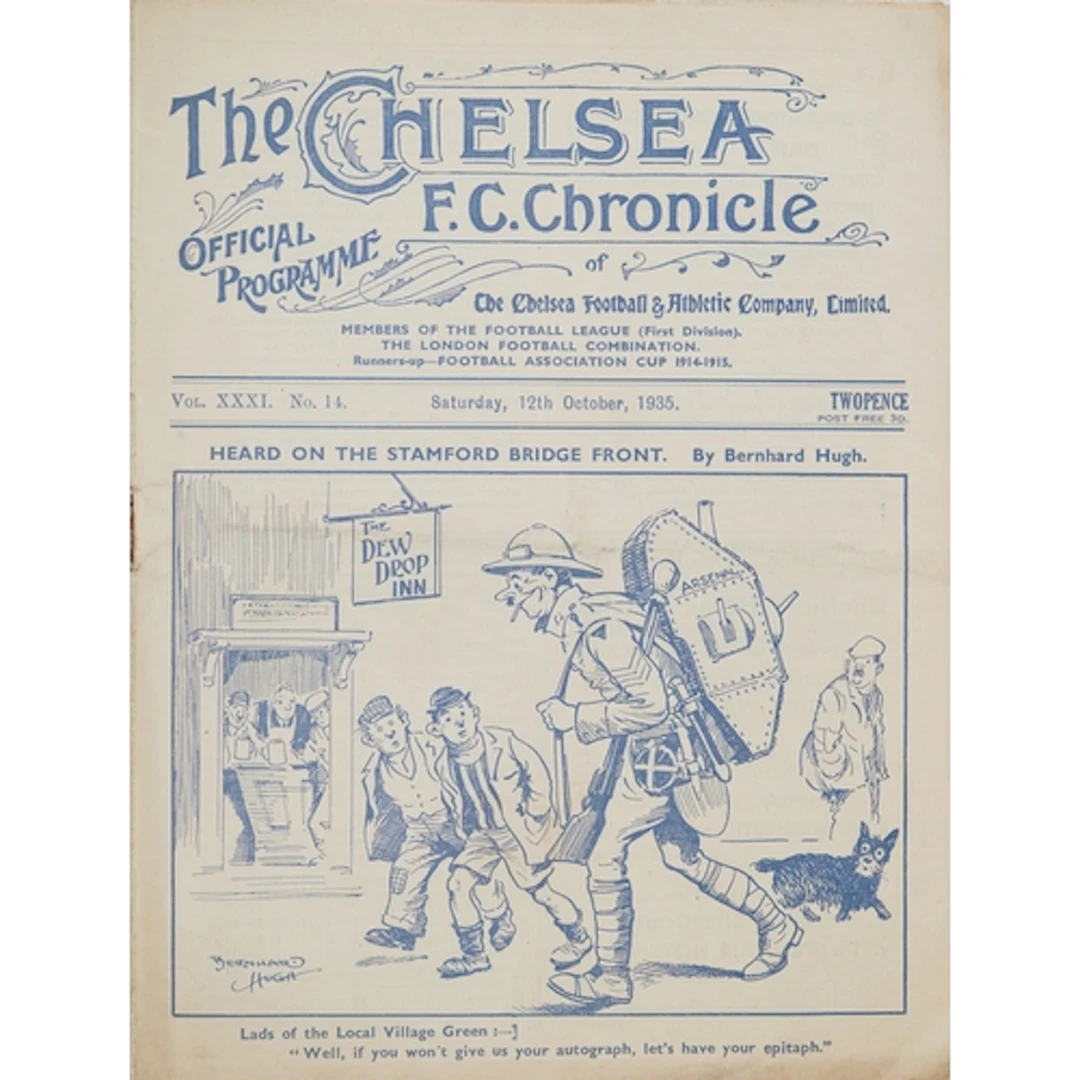 Chelsea F.C. Chronicle official football programme - Heard o...