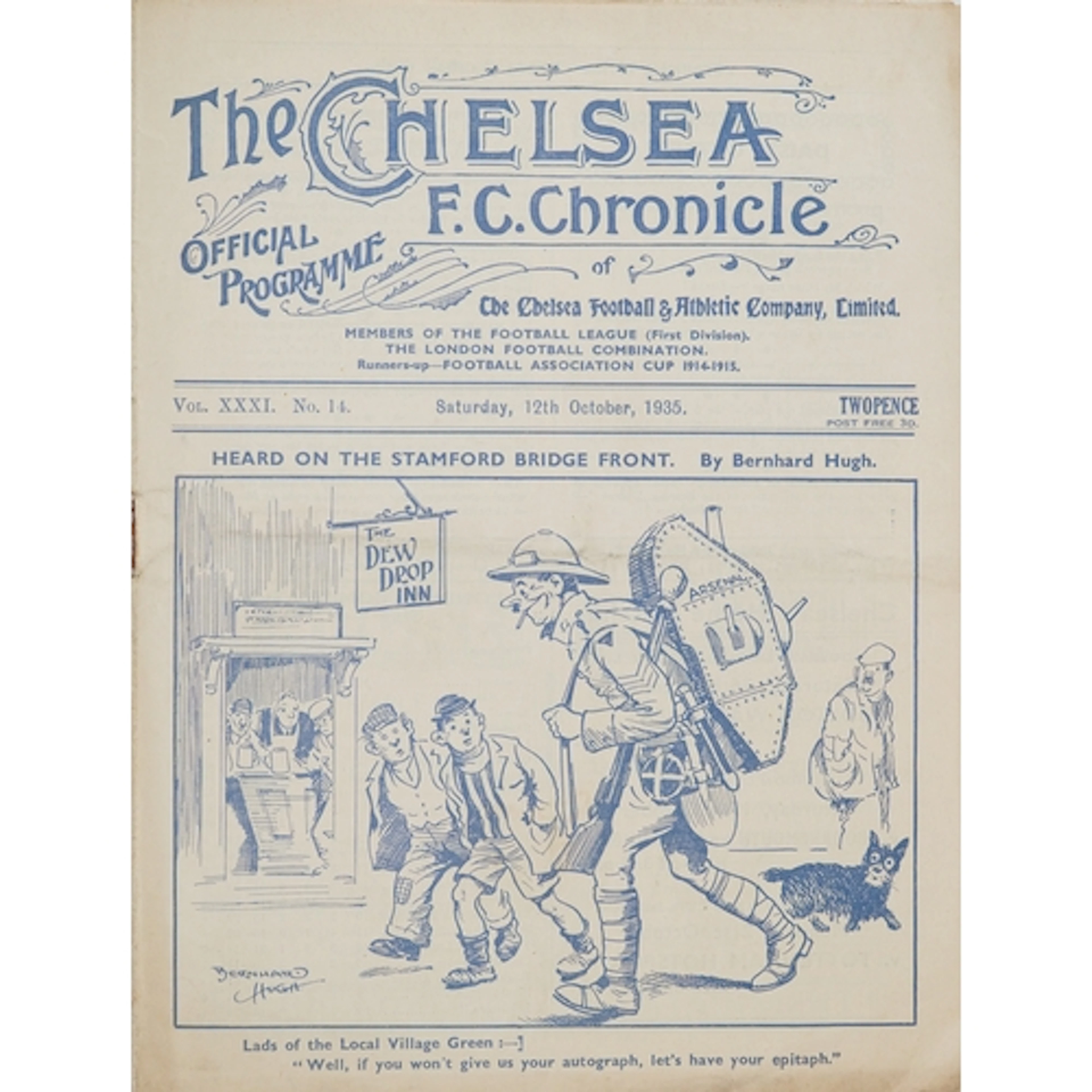 Chelsea F.C. Chronicle official football programme - Heard o...